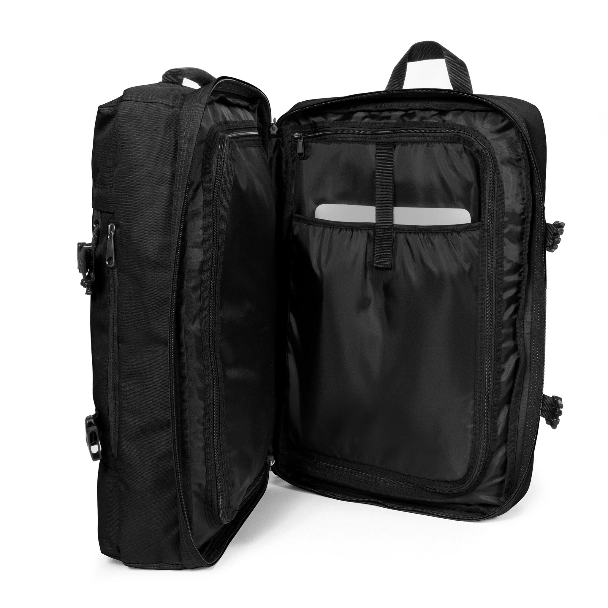 Eastpak Travelpack Black - Durable Backpack for Travel, Work & School | Lightweight & Spacious Carry-On Bag for Men & Women