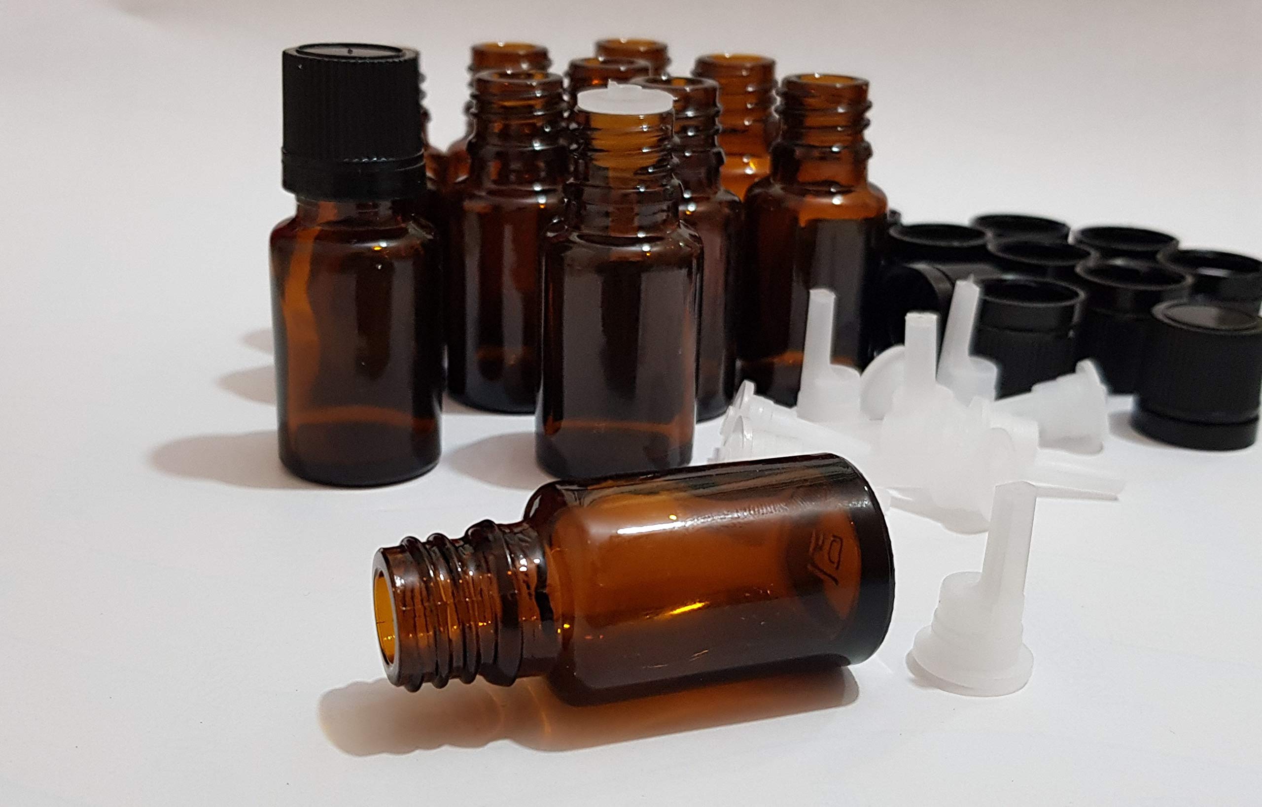 15ml Amber Glass Bottles with Leak-Proof Euro Dropper & Cap (12-Pack) - Essential Oil Storage, Medicine Dropper Bottles, DIY Liquid Containers - Perfect for Aromatherapy, Herbal Extracts & Travel-Sized Toiletries