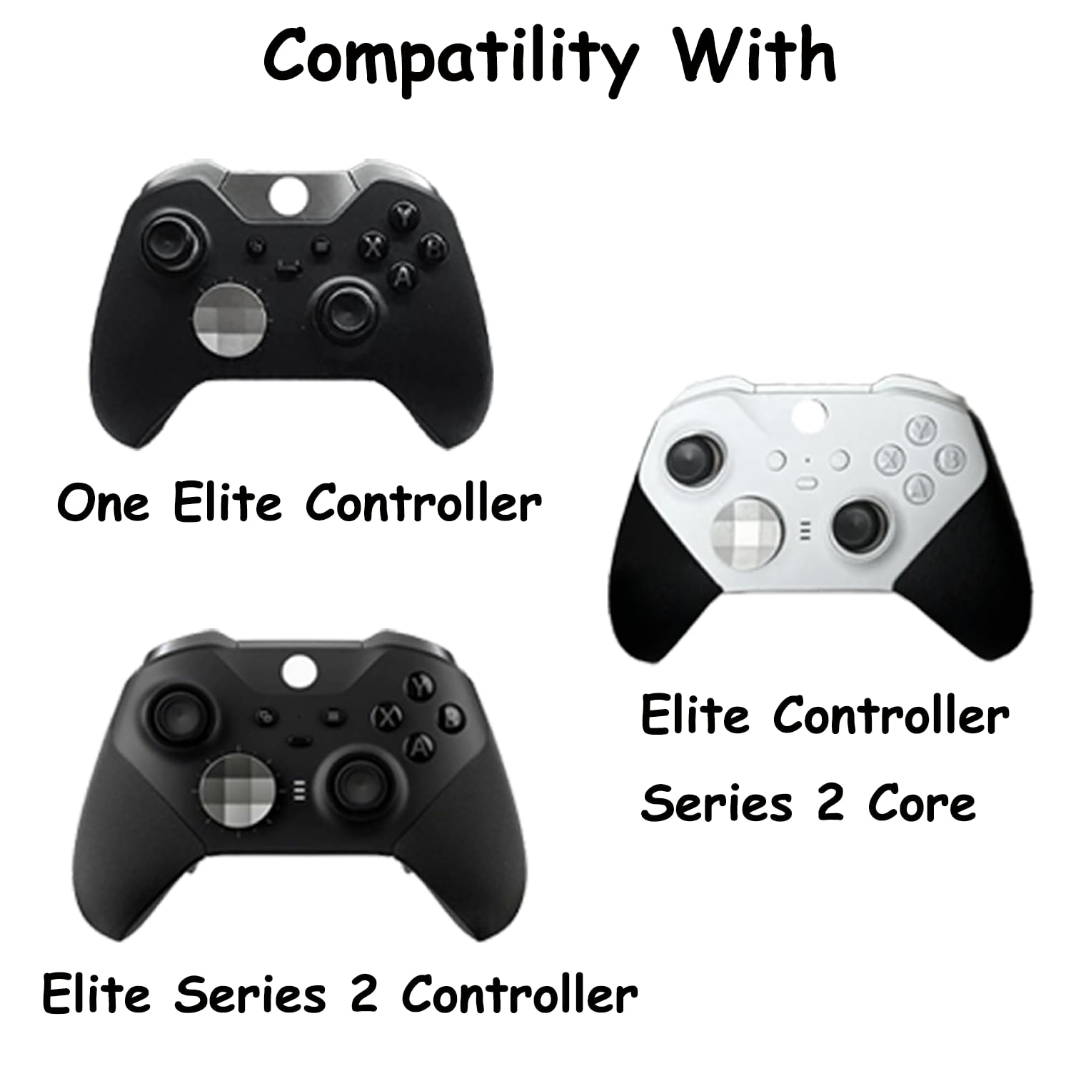 CaoXiong 4 Pack Metal Paddles for Xbox Elite Series 2 Controller - Silver Back Buttons Replacement | Enhanced Gaming Performance for FPS, Racing & Competitive Play