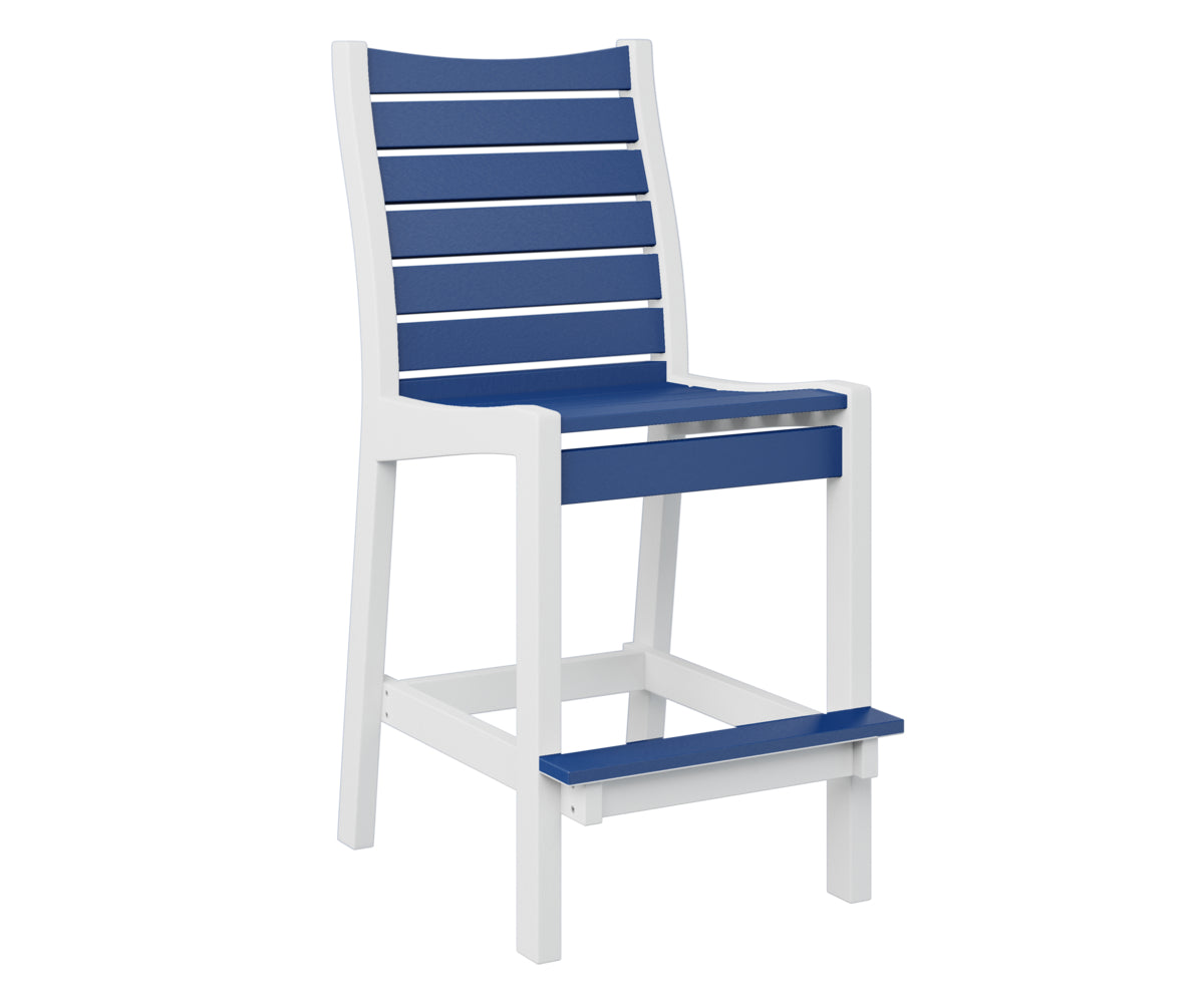 Pacific Blue on White