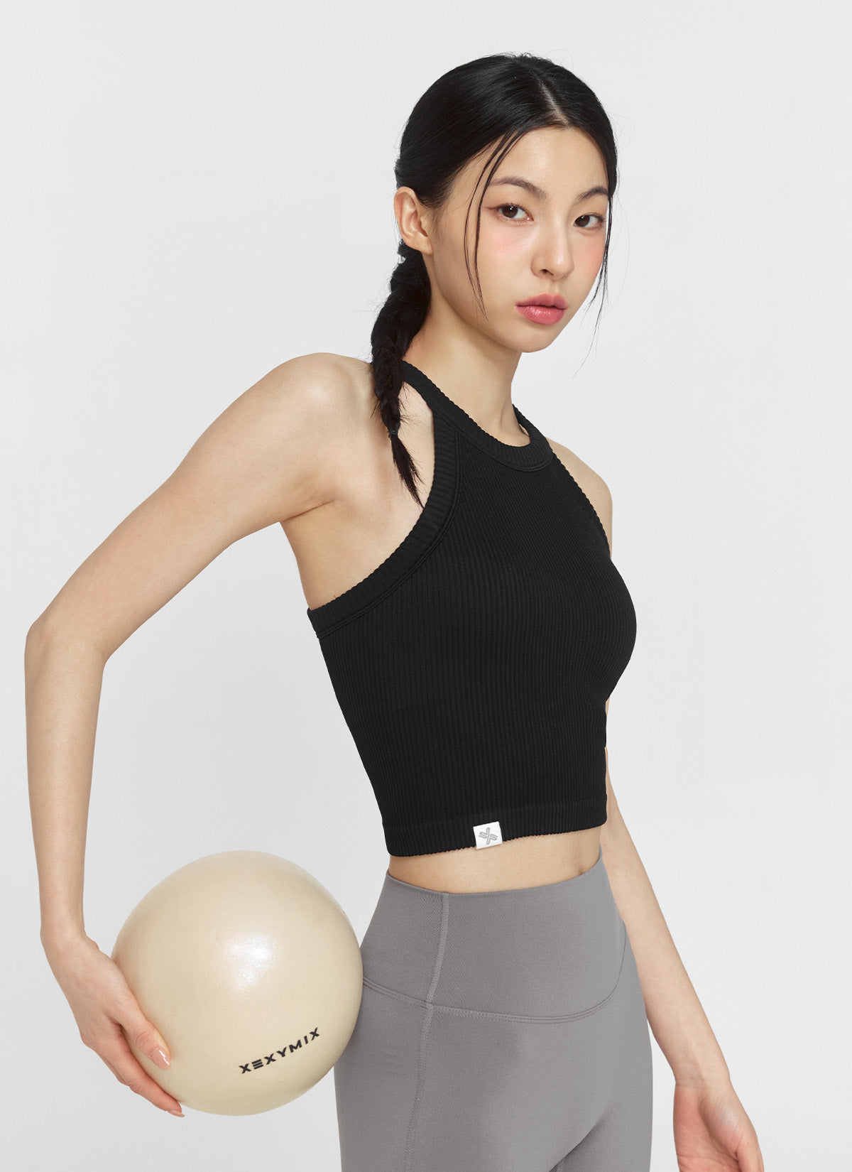 Stylish Ribbed Seamless Halter Neck Crop Top for Women | Trendy Summer Fashion | Perfect for Beach, Party & Casual Outfits
