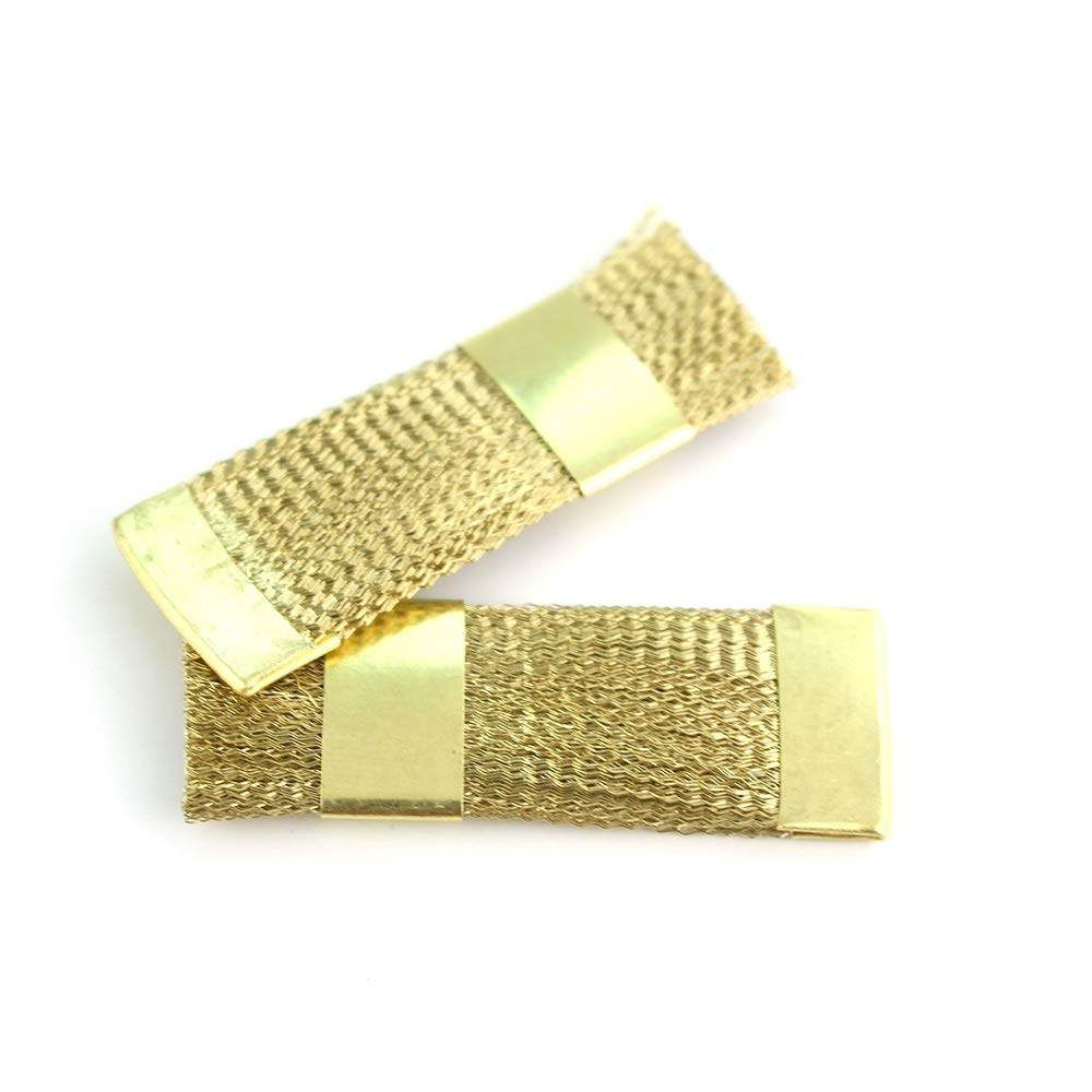 2PCS Gold Electric Nail Drill Brush - Portable Manicure Cleaner for Home & Salon Use