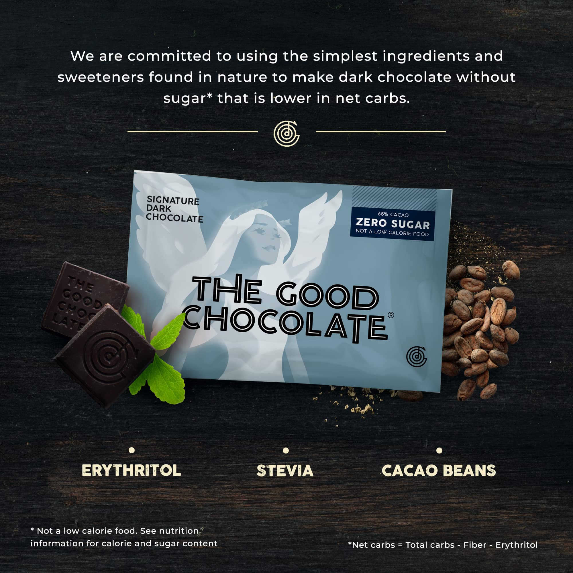 Keto Dark Chocolate Mini Bars - Zero Sugar, Low Carb, Vegan Snacks | Gluten-Free, Dairy-Free, Low Calorie | Perfect for Keto Diet, Weight Loss & Healthy Lifestyle