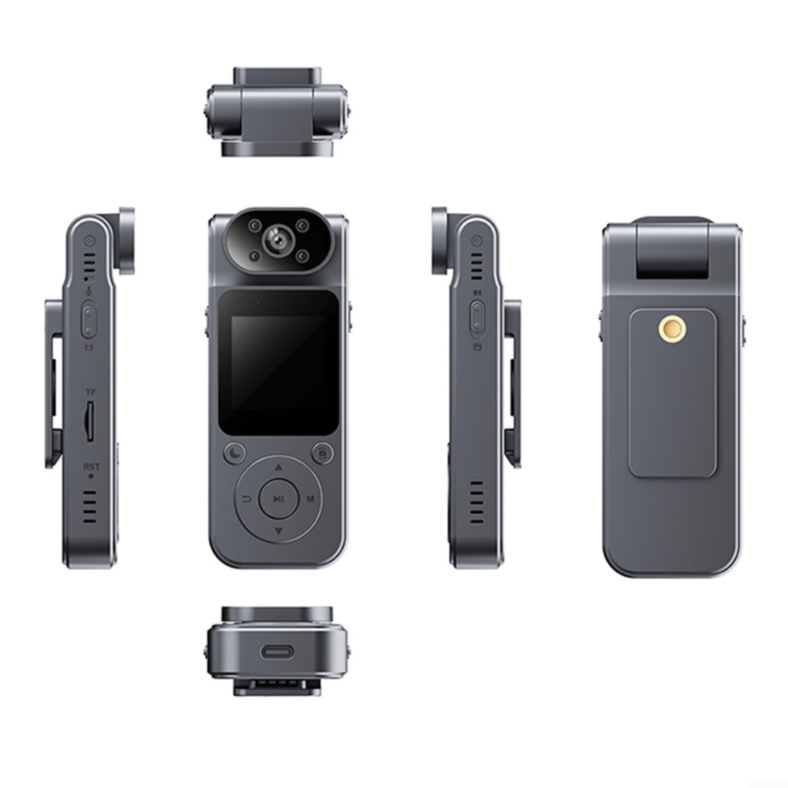 URPIZY 1080P HD Portable Action Camera - Ultra HD WiFi Wearable Body Cam for Security, Running, Biking, Sports & Outdoor Adventures | Small Personal Body Camera for Vlogging, Travel & Everyday Recording