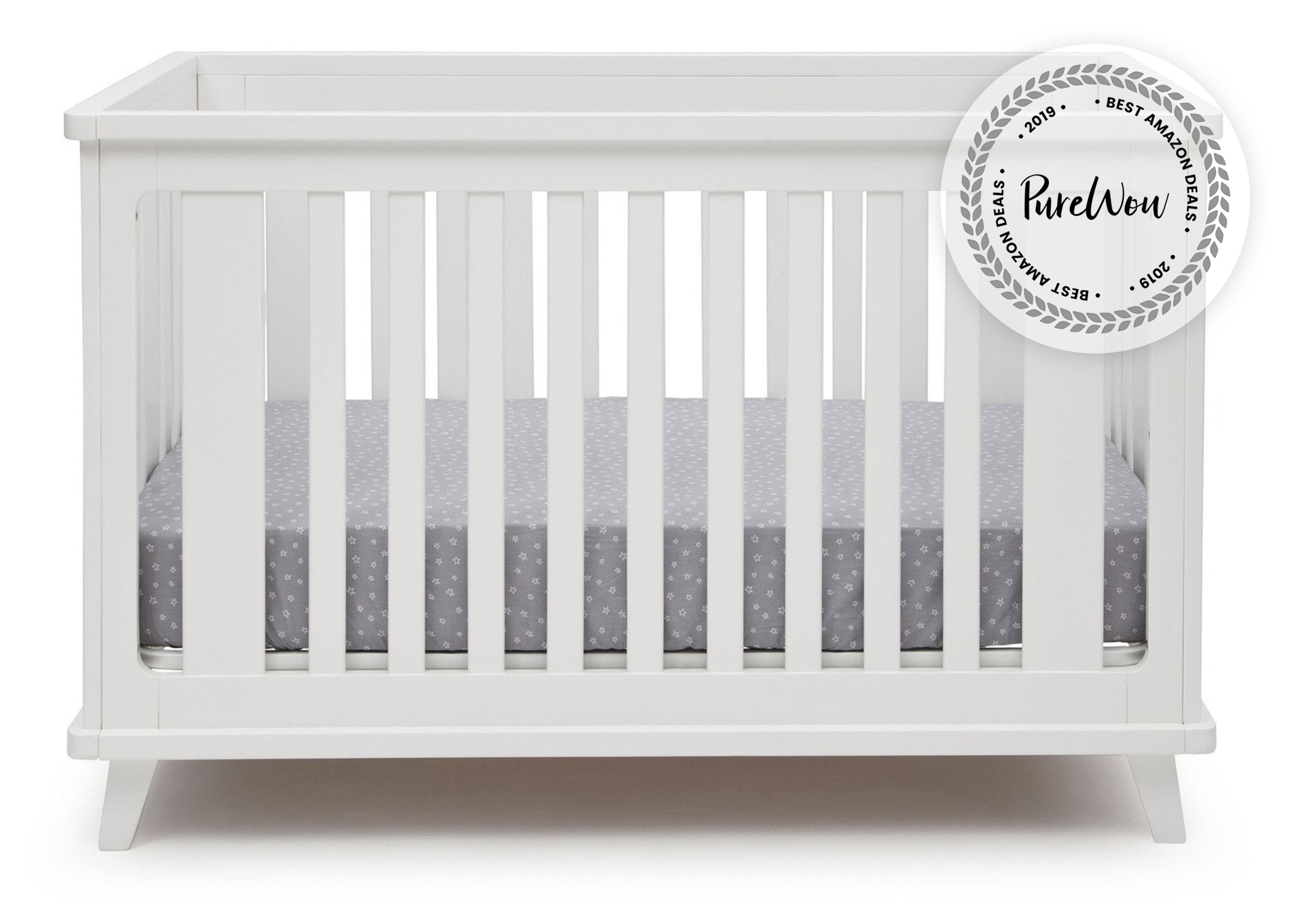 Ava 3-in-1 Convertible Baby Crib - Toddler Bed & Daybed - Safe & Stylish Nursery Furniture for Newborns to Kids | Perfect for Small Spaces & Modern Nurseries