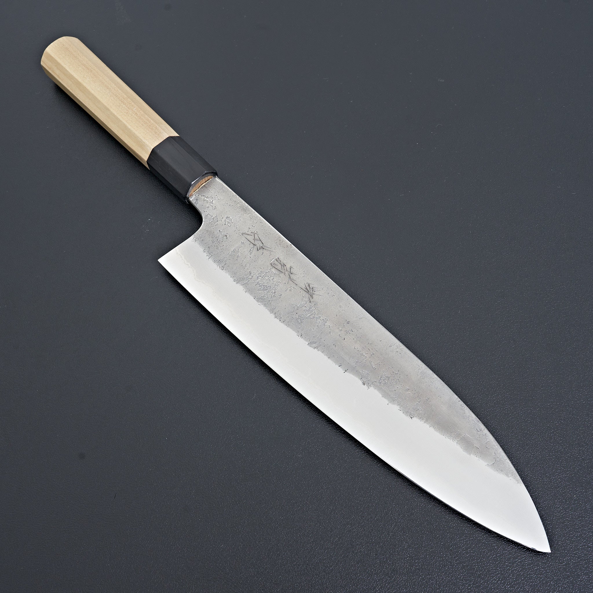 Premium Kikumori Nashiji Blue #2 Gyuto Japanese Chef Knife 240mm - Perfect for Sushi, Meat Slicing & Professional Kitchen Use