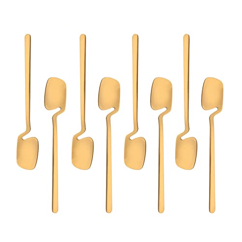 8Pcs teaspoon-Gold
