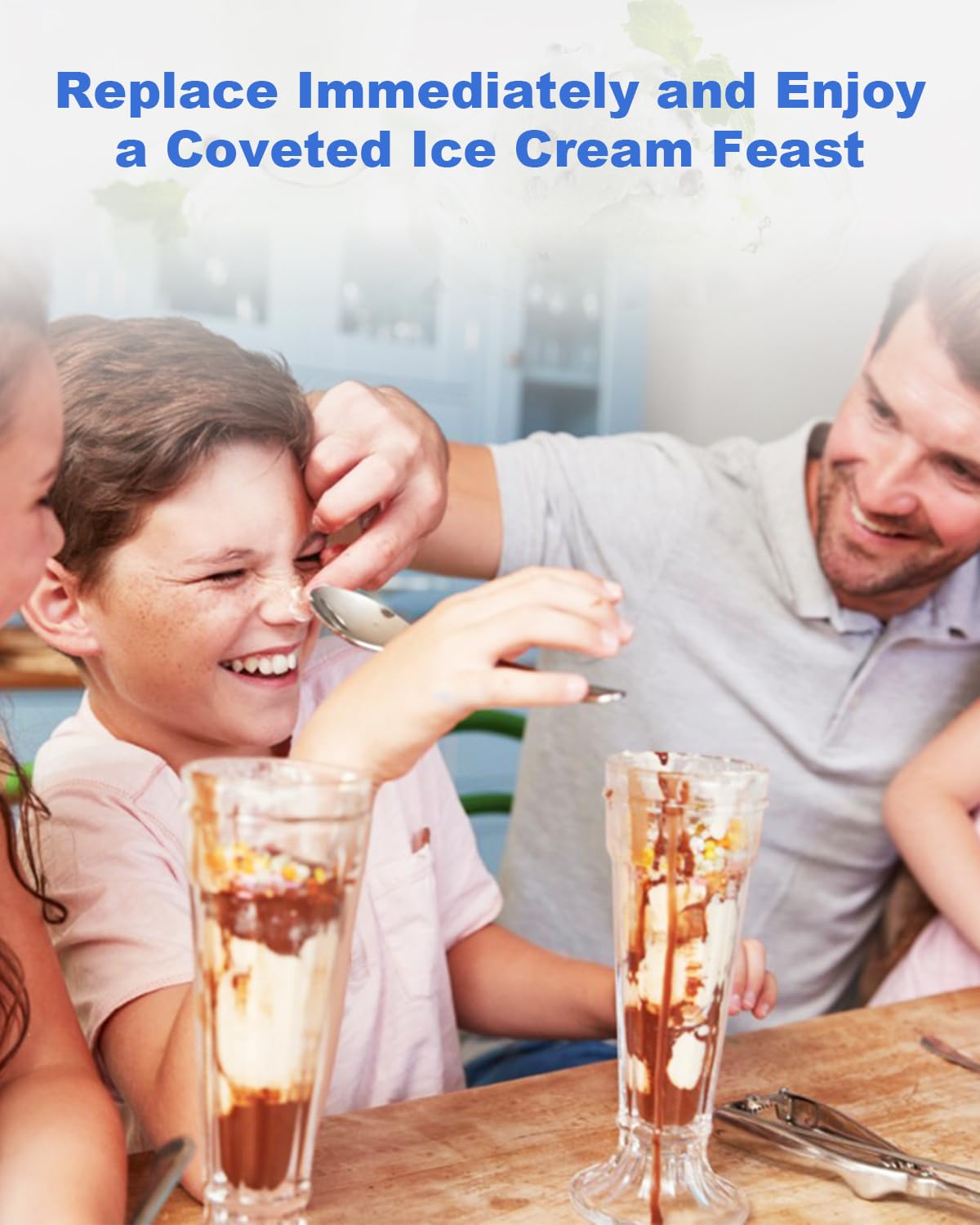 KitchenAid Ice Cream Maker Replacement Parts - Drive Attachment & Mixing Paddle - Compatible with KitchenAid Stand Mixers - Perfect for Homemade Ice Cream & Frozen Desserts