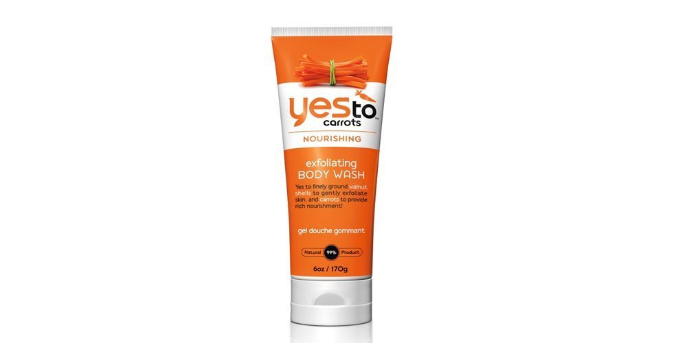 Yes to Carrots Nourishing Exfoliating Body Wash 180ml - Hydrating & Gentle Exfoliation for Smooth Skin - Perfect for Daily Shower & Dry Skin Care