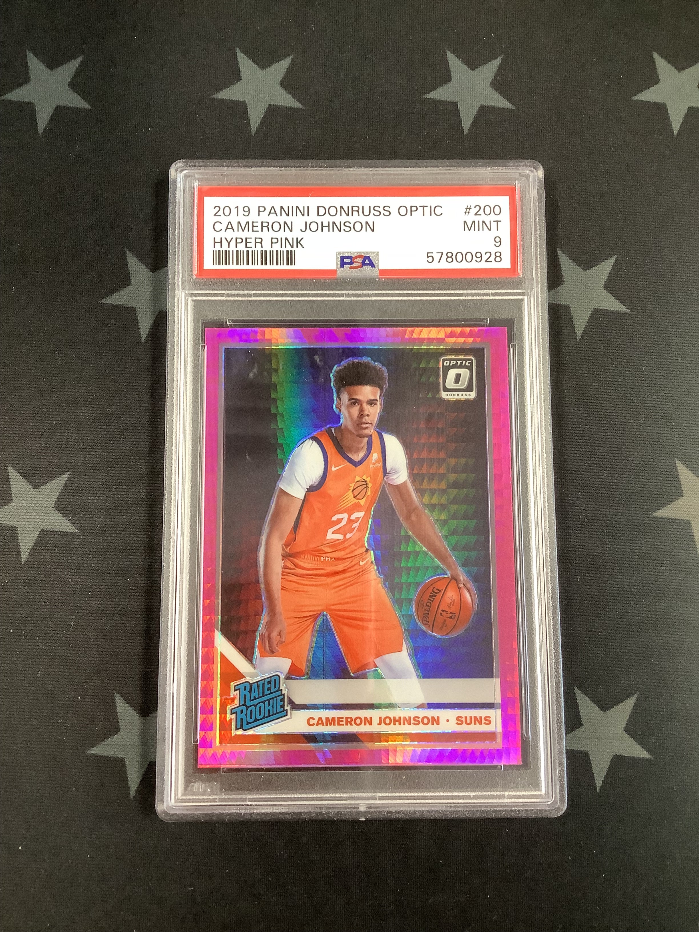 2019 Panini Donruss Optic Basketball Hyper Pink Cameron Johnson #200 PSA Mint 9 57800928 - Rare Collectible Card for NBA Fans & Sports Memorabilia Enthusiasts