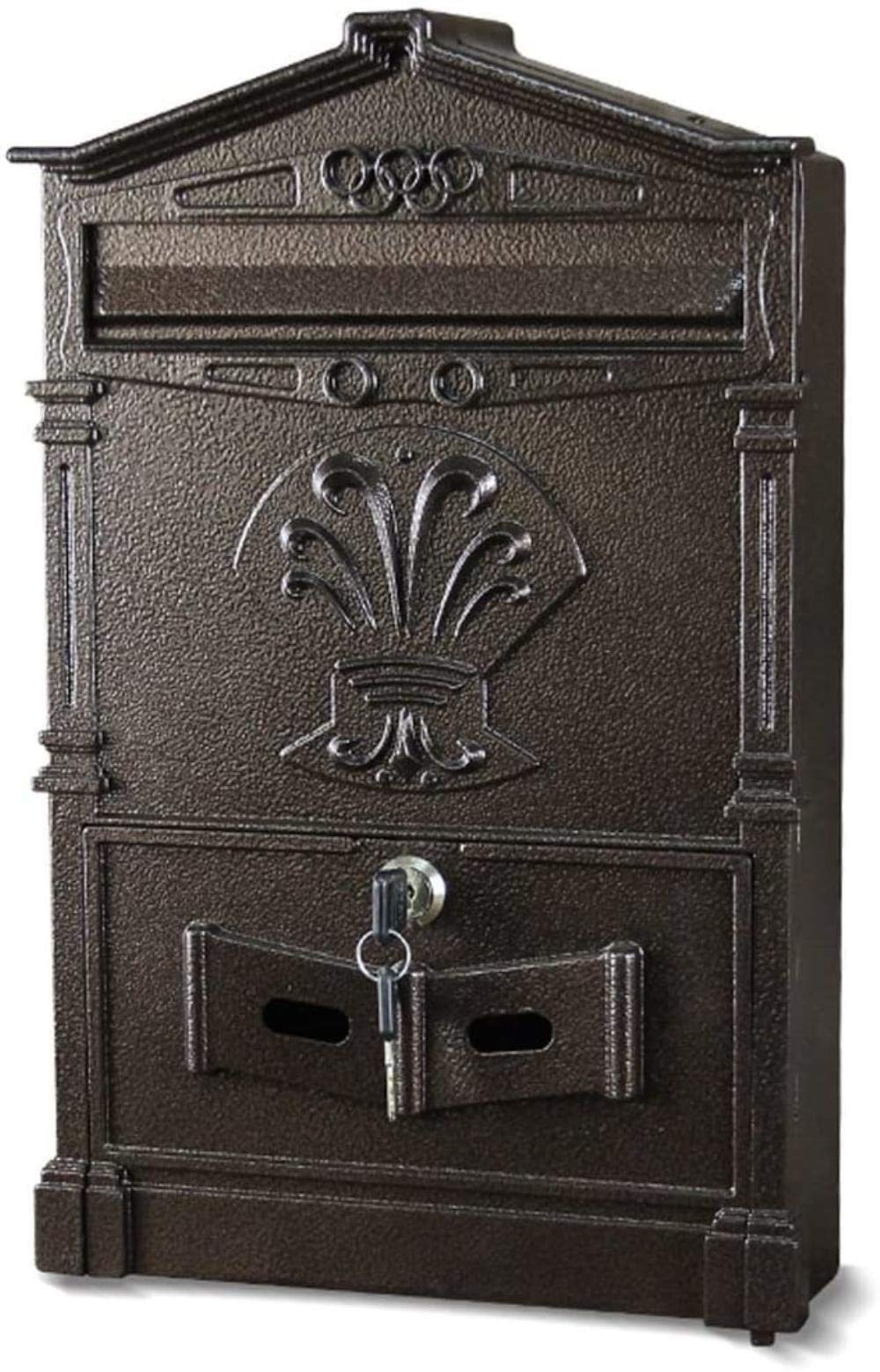 Vintage Outdoor Mailbox - Waterproof Wall Post Box for Newspapers & Magazines - Home & Garden Decor