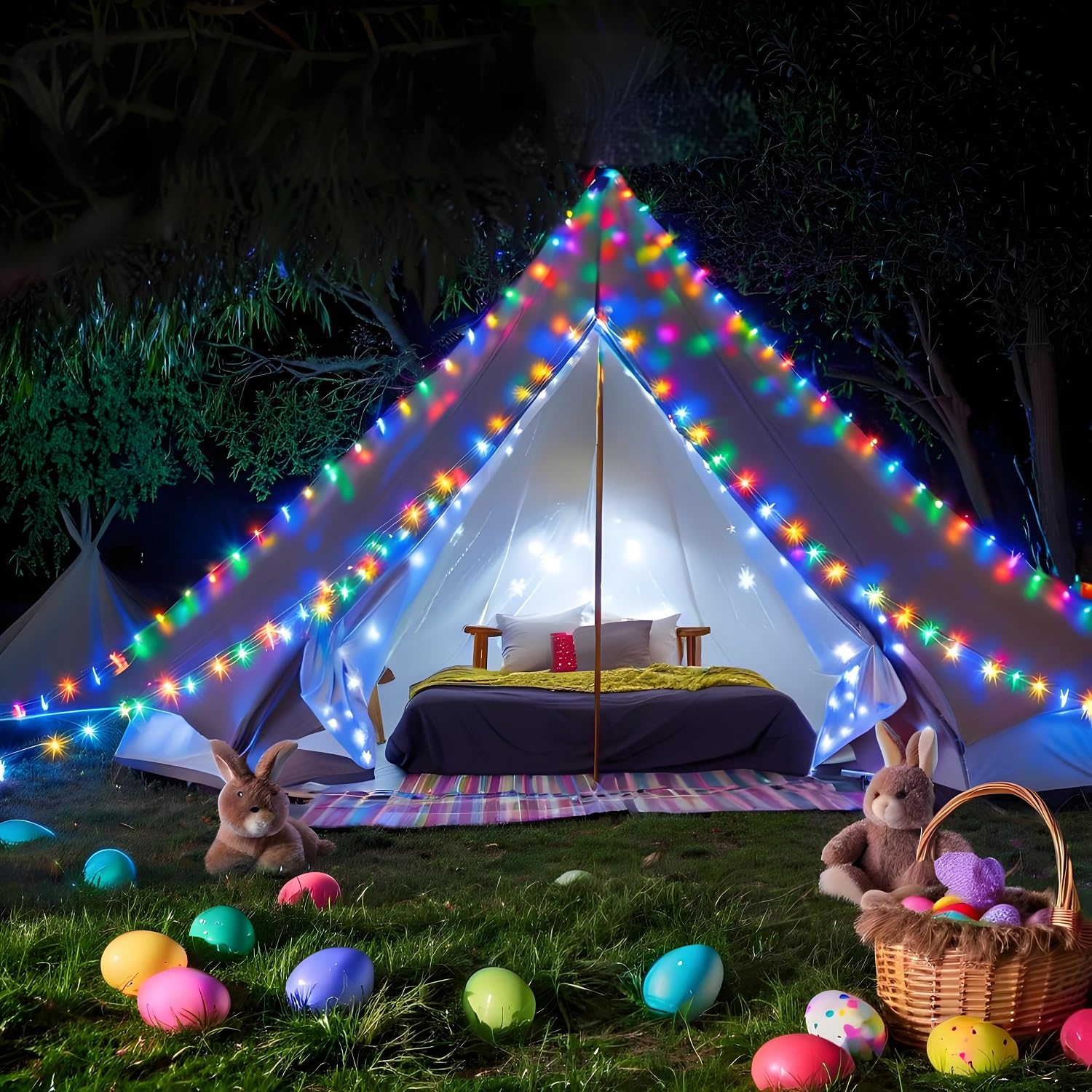 66FT Outdoor Waterproof Rope Lights - Connectable IP67 LED String Lights with 8 Modes (200 LEDs) for Garden, Patio, Party, Bedroom & Christmas Decorations - Perfect for Backyard, Wedding, Holiday & Indoor Ambiance Lighting
