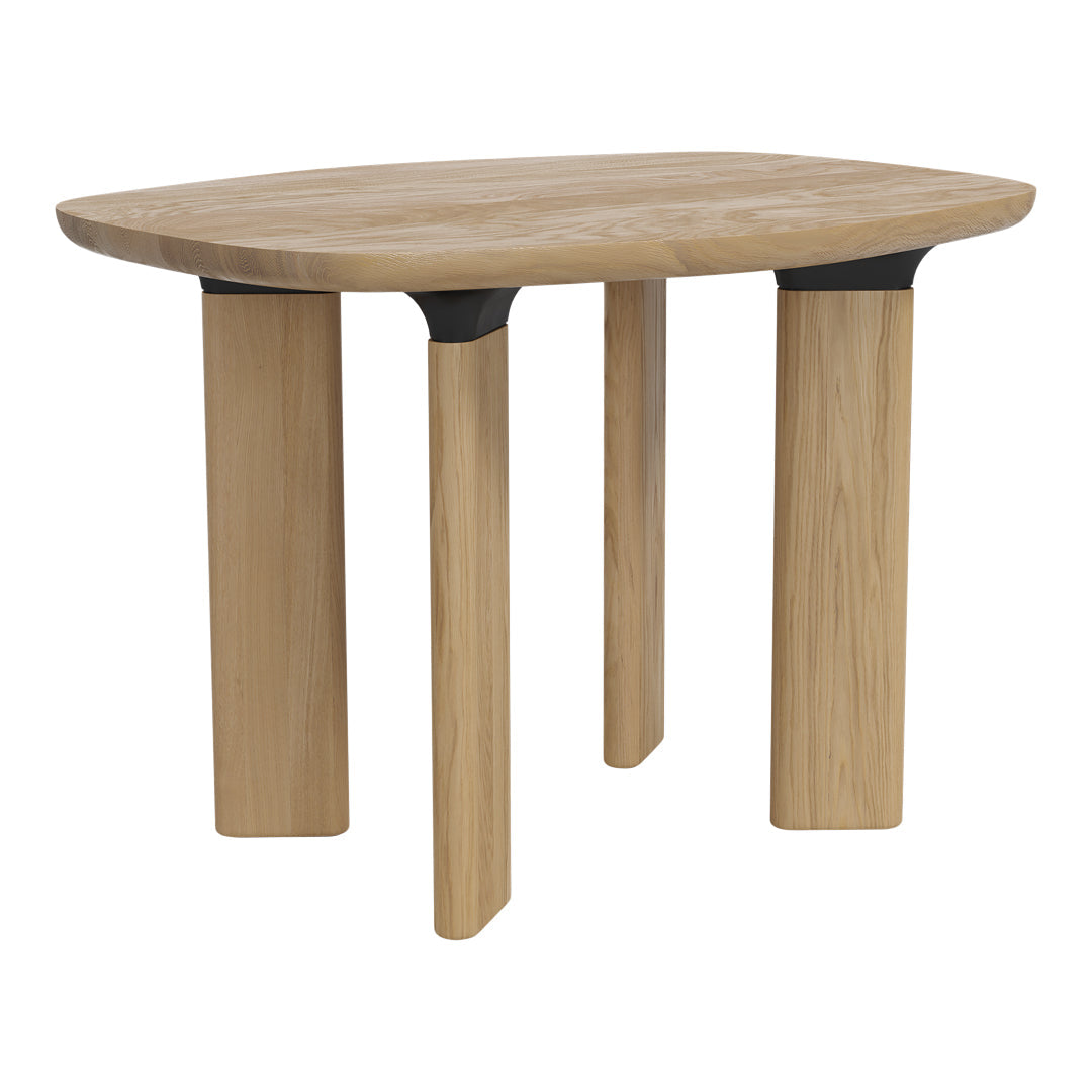 Vintage Wooden Analog Side Table - Small Nightstand for Bedroom, Living Room & Office - Perfect for Lamps, Books & Decor