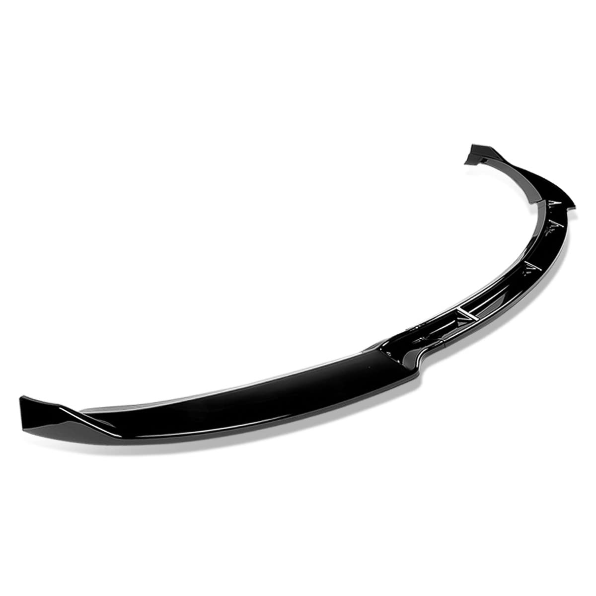 DNA MOTORING STP-Style Front Bumper Lip for 2012-2016 Tesla Model S | Gloss Black PU Material | 2-PU-408-PBK | Enhances Aerodynamics & Sporty Look | Perfect for Car Enthusiasts & Performance Upgrades
