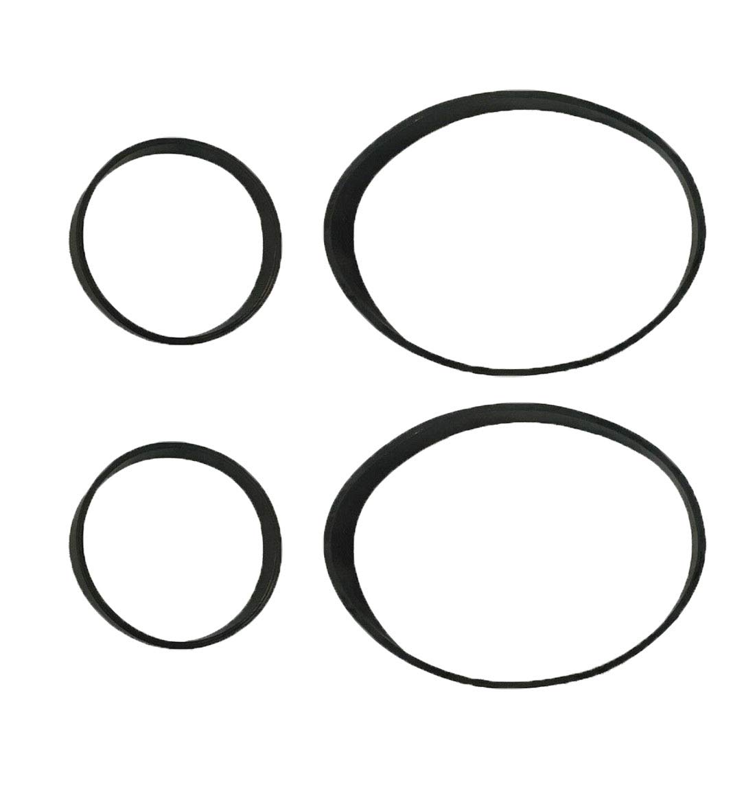 4-Pack Vacuum Belts Compatible with Self-Propelled Hoover Concept 38528008 160147 40201030 40201049 - Replacement Belts for Powerful Suction - Perfect for Hardwood Floors, Carpets & Pet Hair Cleaning
