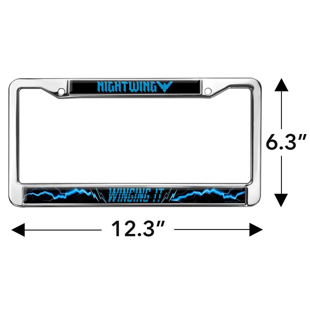 Nightwing Metal License Plate Frame - Durable & Stylish for Cars