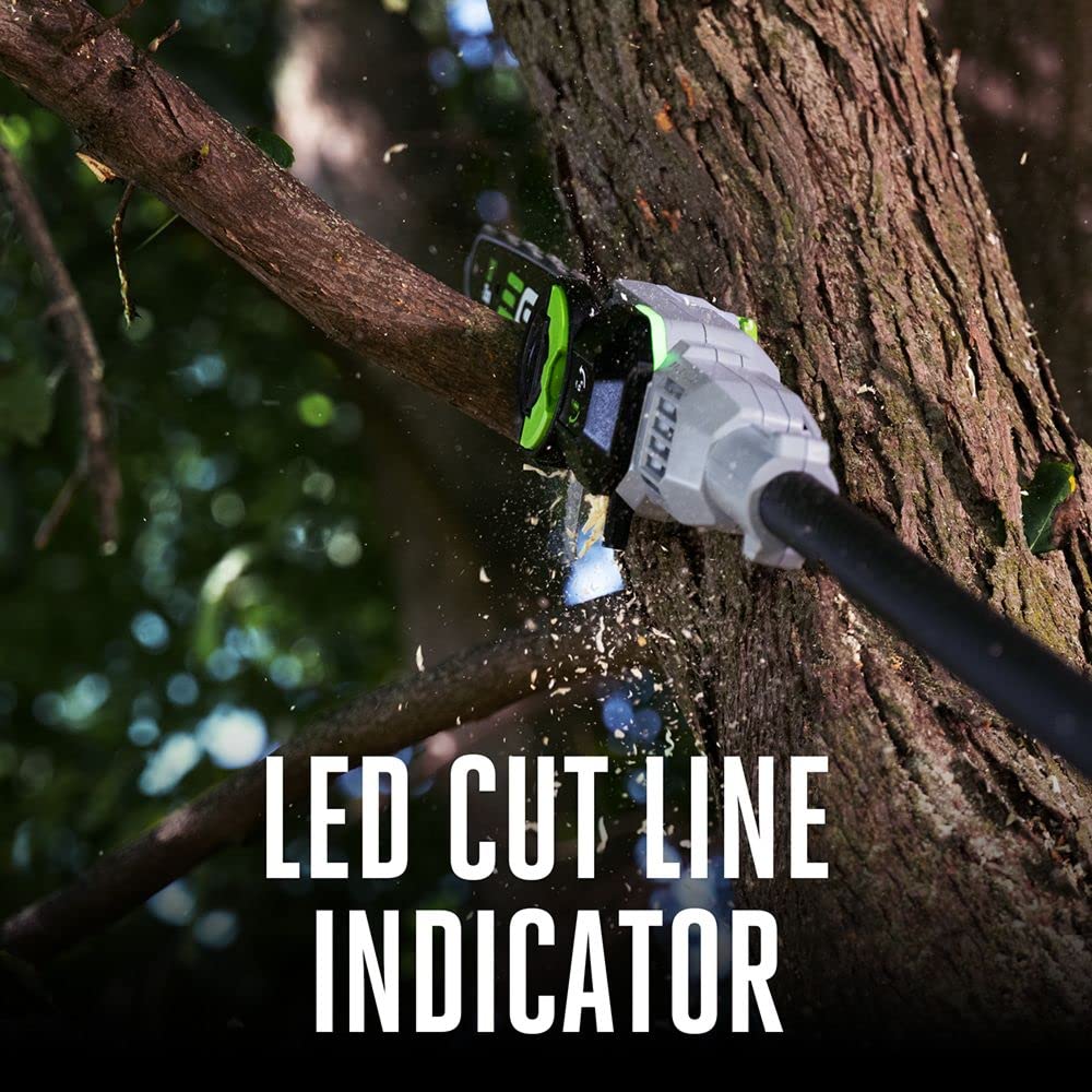 EGO Power+ PS1001 10-Inch Carbon Fiber Telescopic Pole Saw with 2.5Ah Battery & Charger - Lightweight Tree Trimming Tool for Landscaping, Gardening, and DIY Home Projects