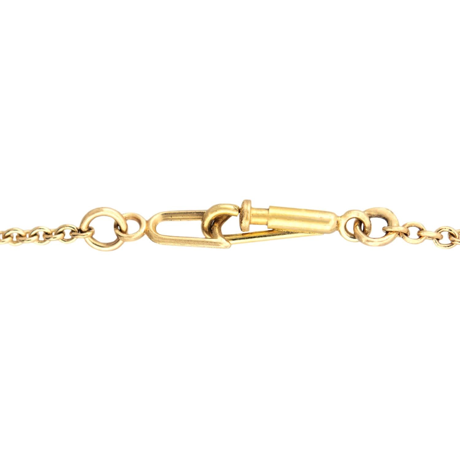 Antique Late Victorian 18K Gold Sapphire Cross Pendant Necklace - Elegant Religious Jewelry for Women, Perfect for Weddings, Church & Special Occasions