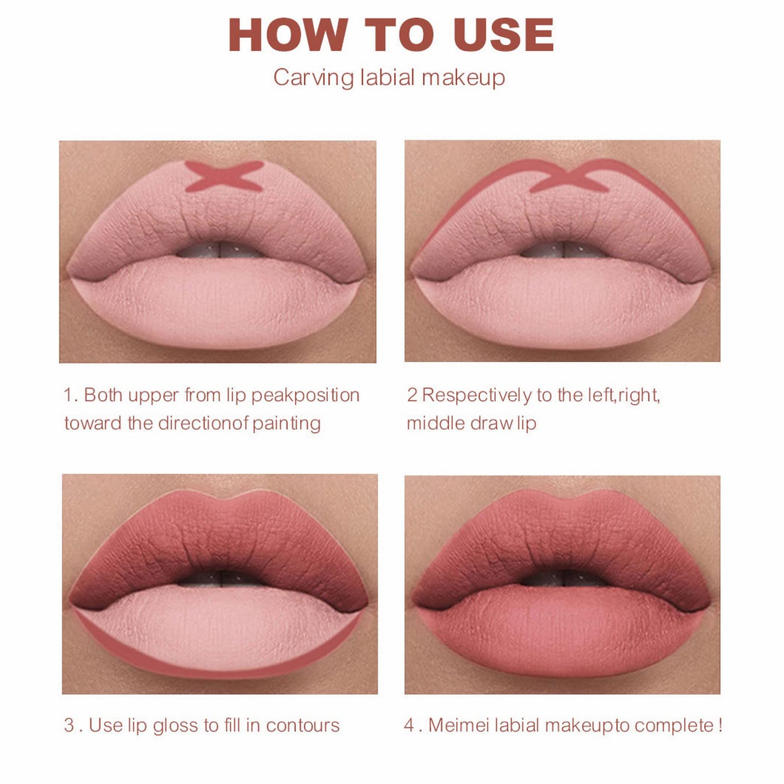 Vice Cosmetics 12PC Waterproof Lip Liner Set - Long Lasting, Non-Fading Lipstick Pencil for Daily Use, Work, Party & Winter Makeup | Perfect for Travel & Special Occasions