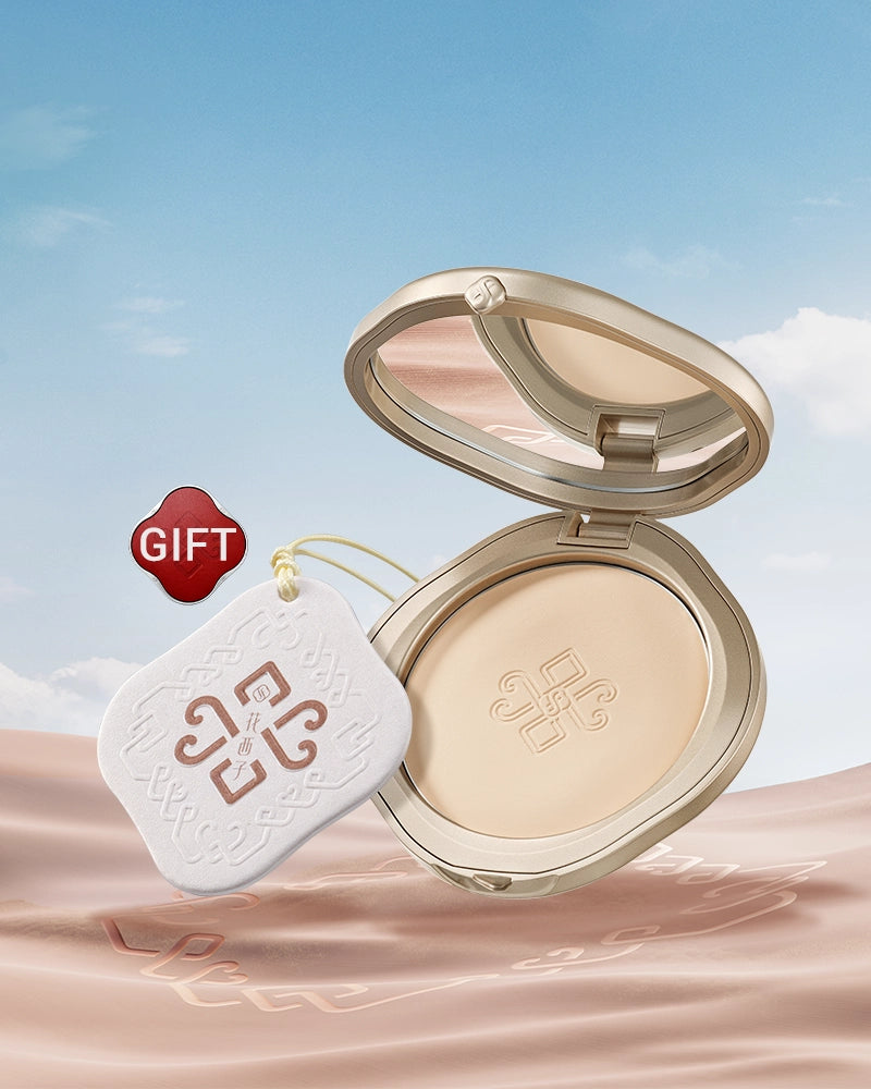 Yurong Airbrushed Tinted Pressed Powder - Nomadic Glam | Oil Control & Matte Finish | Perfect for Daily Makeup & Professional Airbrush Looks