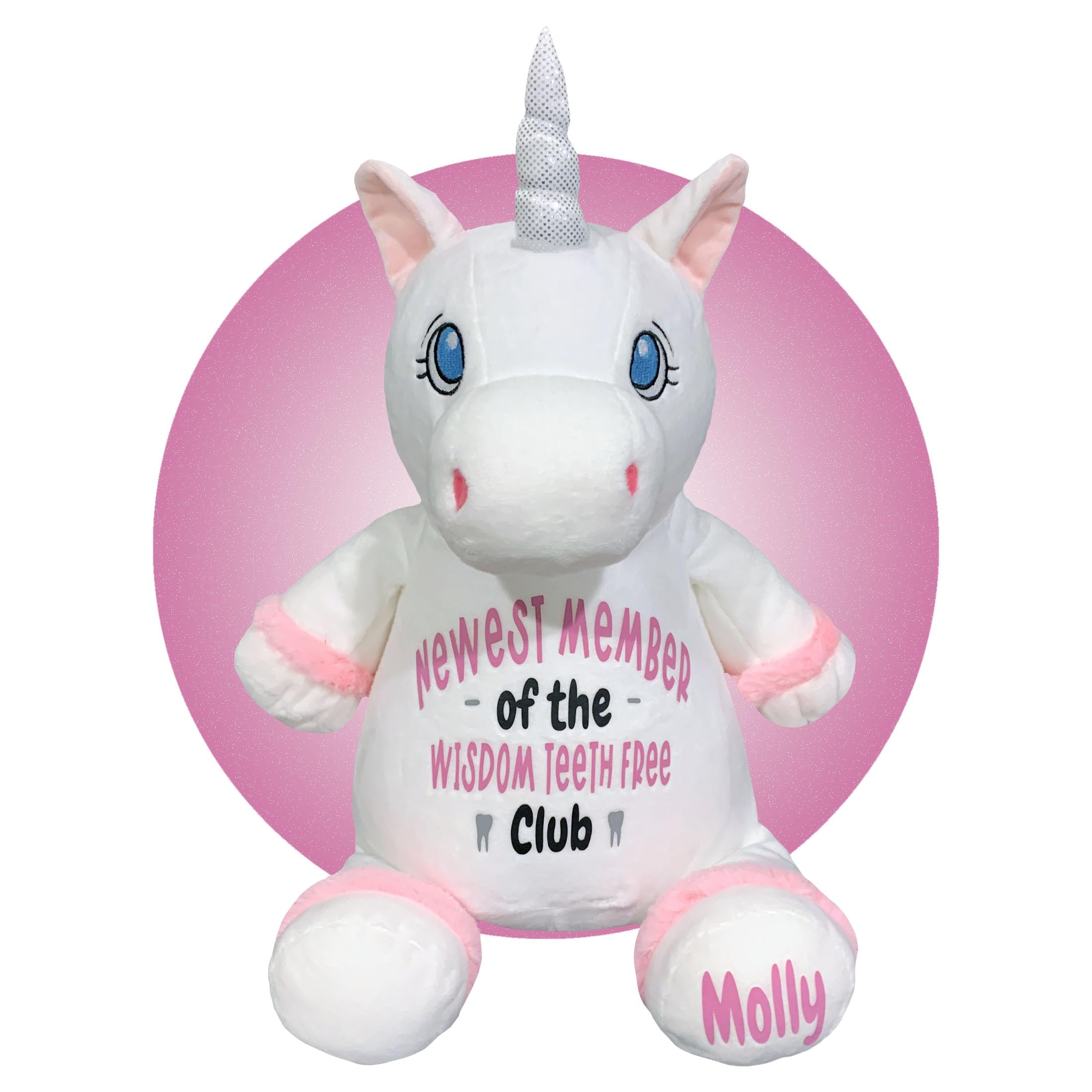 Personalized Wisdom Teeth Recovery Gifts for Kids - Get Well Soon Care Package After Tooth Removal - Unicorn Themed Gift Basket by Kikilishop (White) - Perfect for Post-Surgery Comfort & Encouragement