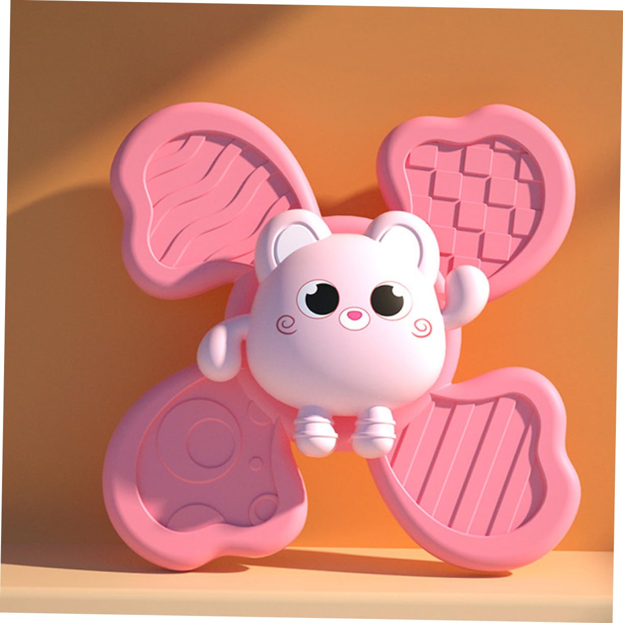 LALADEFIEE 2-Pack Suction Cup Spinning Toys - Fun Bath & Pool Water Toys for Kids - Safe Plastic Floating Rotating Suction Toys for Bathtub, Swimming Pool & Outdoor Play