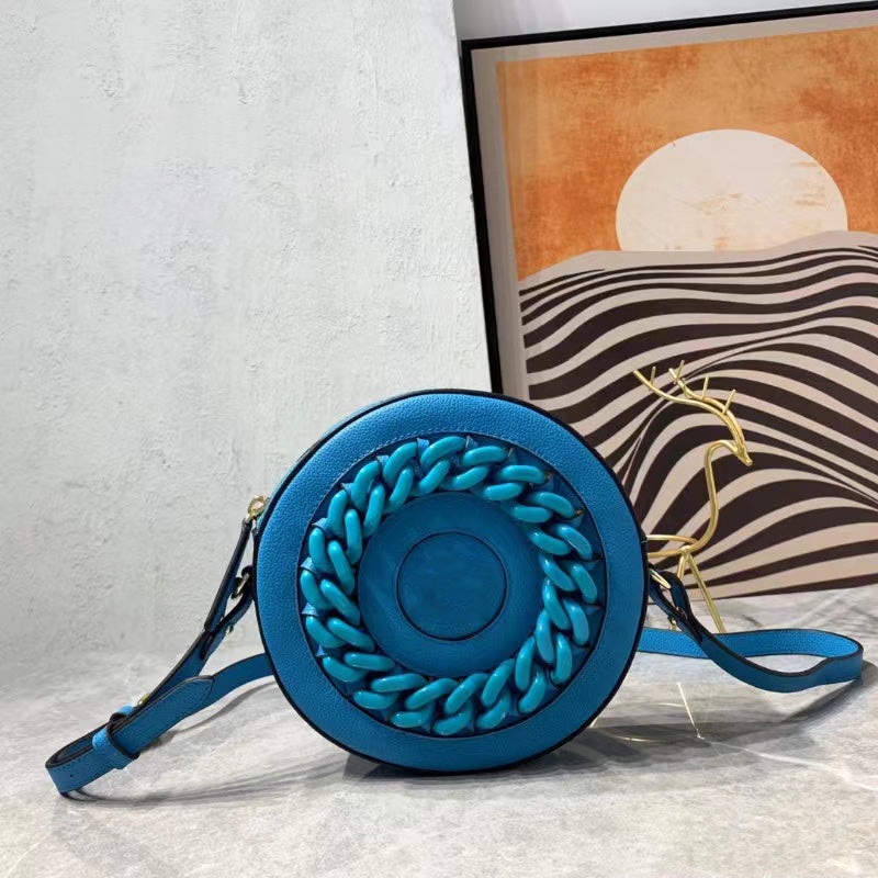 Stylish Round Crossbody Bag for Women - Trendy Vegan Leather Handbag for Daily Use, Work, and Travel | Perfect for Outfits, Shopping & Casual Outings