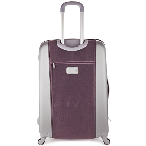 Rockland Rome Hybrid Spinner Wheel Luggage Set - 3-Piece (20/24/28 Inch) Lavender Suitcase for Travel, Lightweight & Durable with 360° Spinner Wheels | Perfect for Business Trips, Vacations & Air Travel