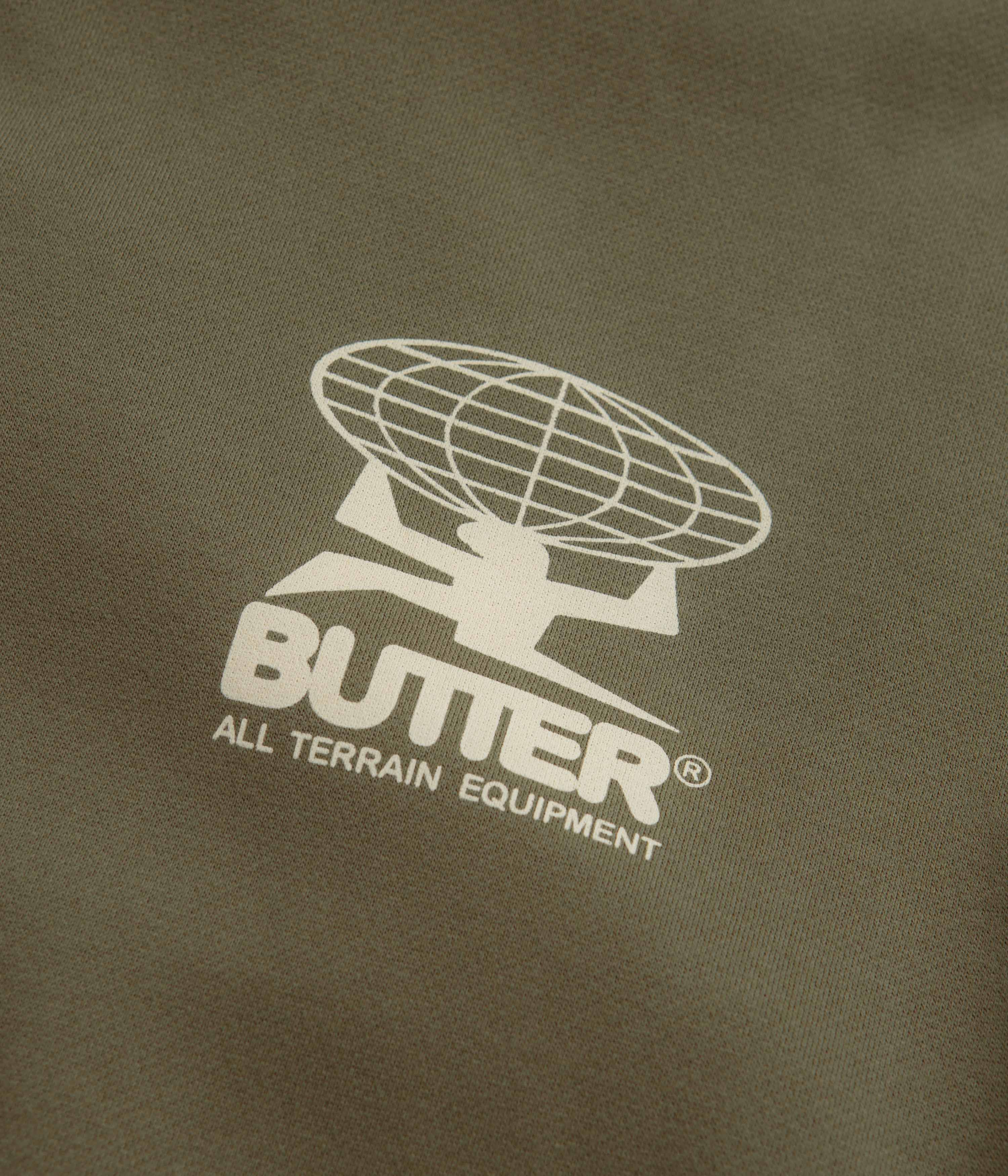 Butter Goods All Terrain Hoodie - Army Green Outdoor Adventure Jacket for Hiking, Camping & Streetwear Fashion