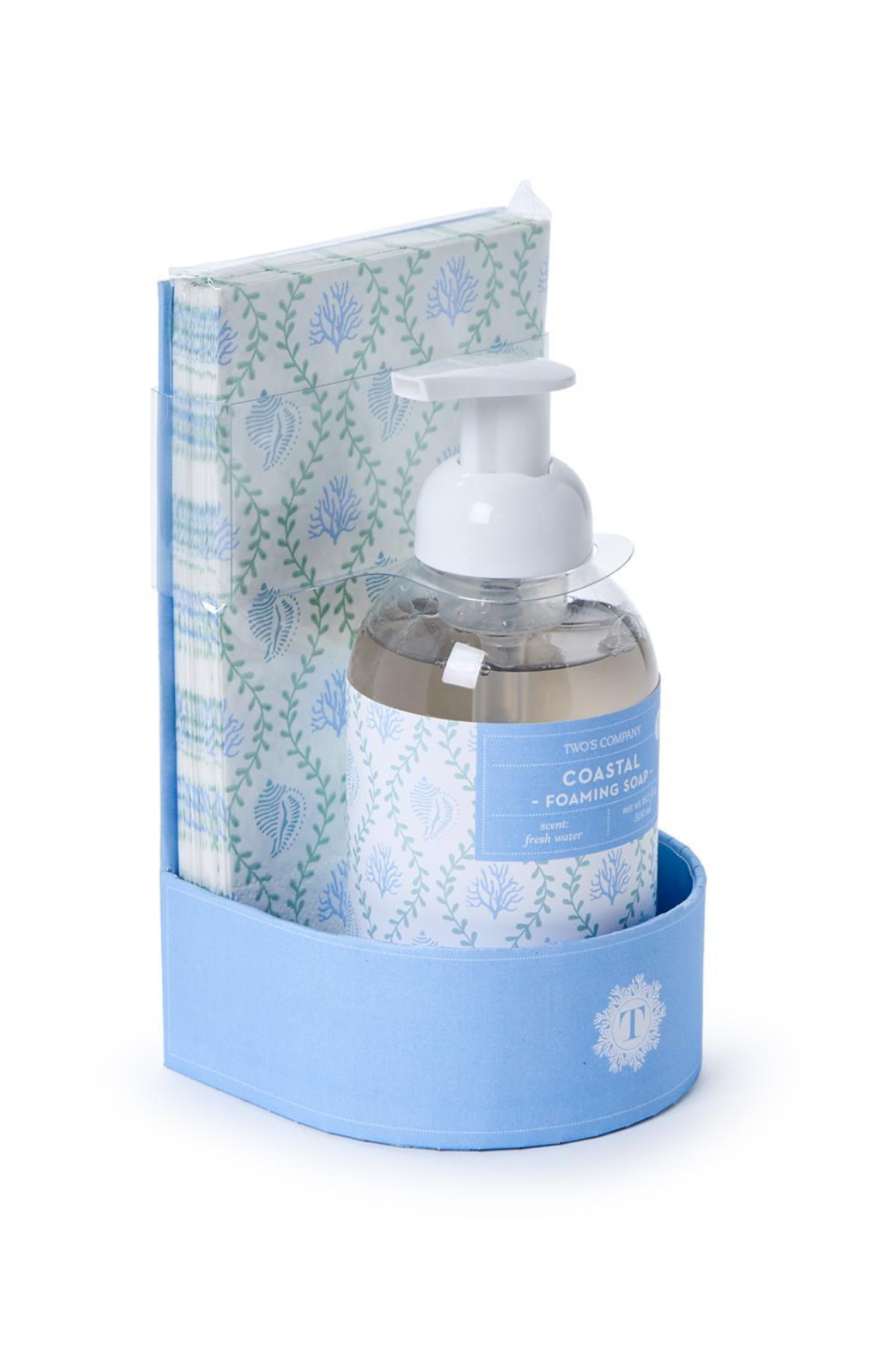 Organic Coral Salt Air Soap & Luxury Guest Towel Set - Handmade Spa Collection for Bathroom, Guest Room & Coastal Home Decor