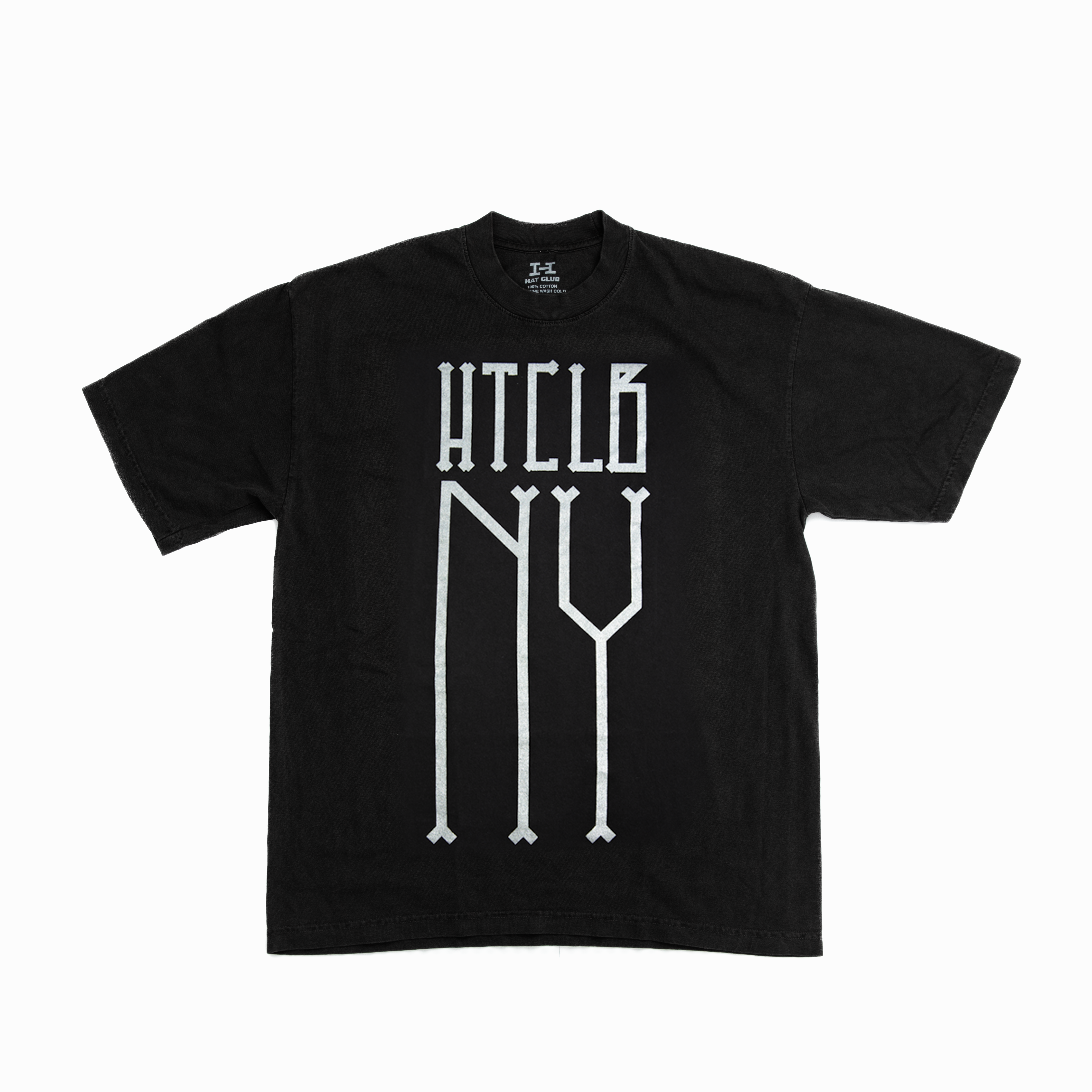 Reflective NY T-Shirt by Hat Club - Black | Stylish & Comfortable for Urban Nightlife, Running, and Outdoor Activities