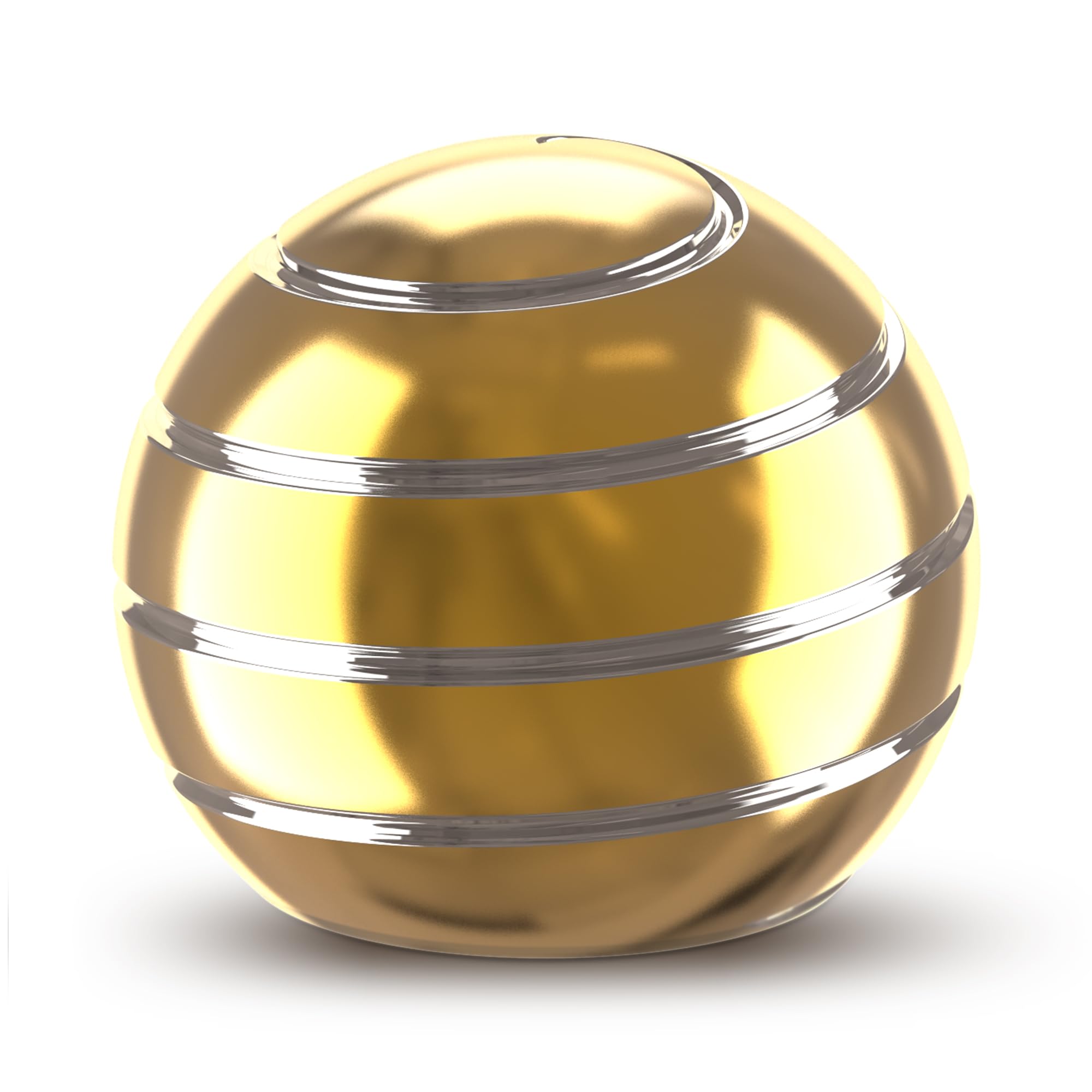 Kryfa Kinetic Desk Toy Ball - Stress Relief Fidget Spinner for Kids & Adults - Gold 1.54