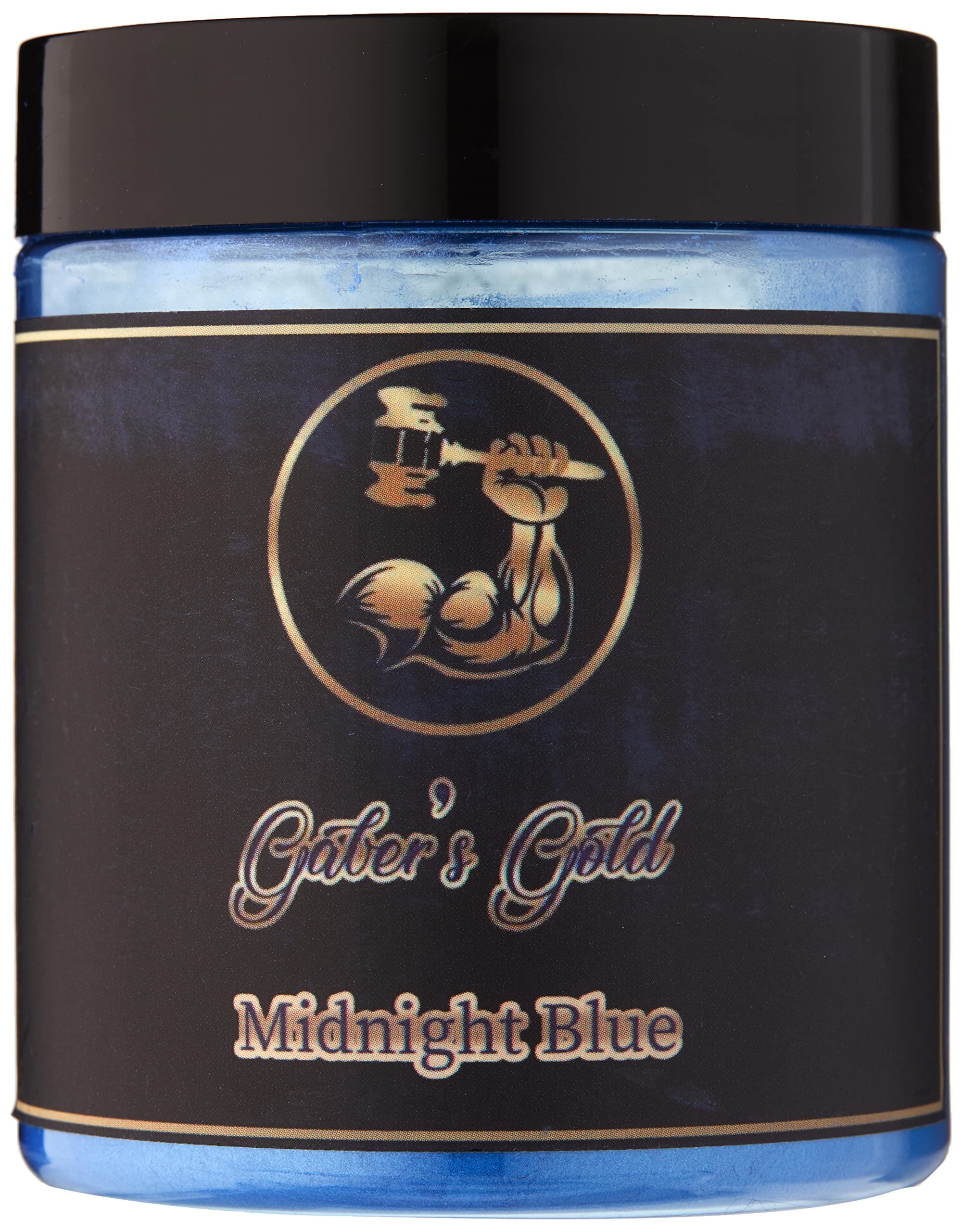 Gaber's Gold 50g Midnight Blue Pearlescent Mica Powder - Premium Pigment for DIY Soap Making, Candle Crafting, Epoxy Resin Art & Slime Creation - Perfect for Cosmetics, Bath Bombs & Nail Polish