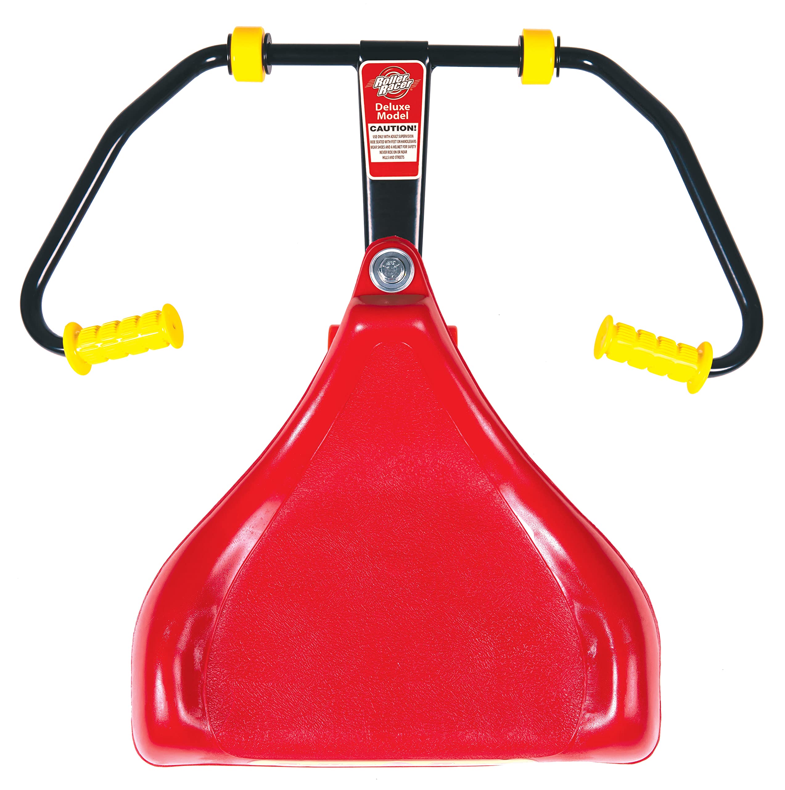 Premium Deluxe Roller Racer - Best Sit & Skate Scooter for Kids | No Batteries or Pedals | Indoor & Outdoor Fun | Twist, Turn & Race (Red) - Perfect for Backyard Play, Driveway Racing & Indoor Active Playtime