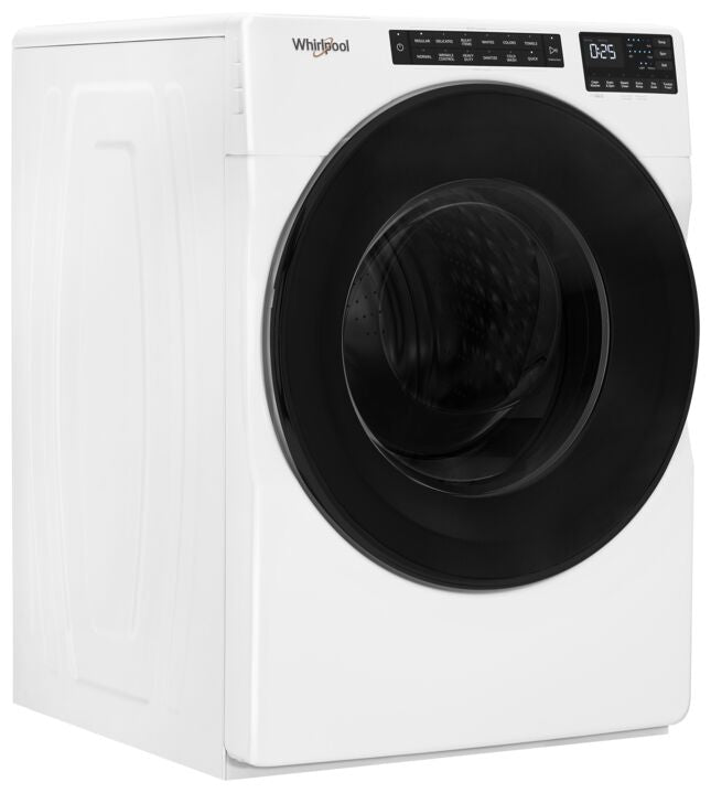 Whirlpool WFW5605MW 5.2 cu.ft White Front Load Washing Machine with Quick Wash Cycle - Perfect for Laundry Rooms, Apartments & Energy-Efficient Homes