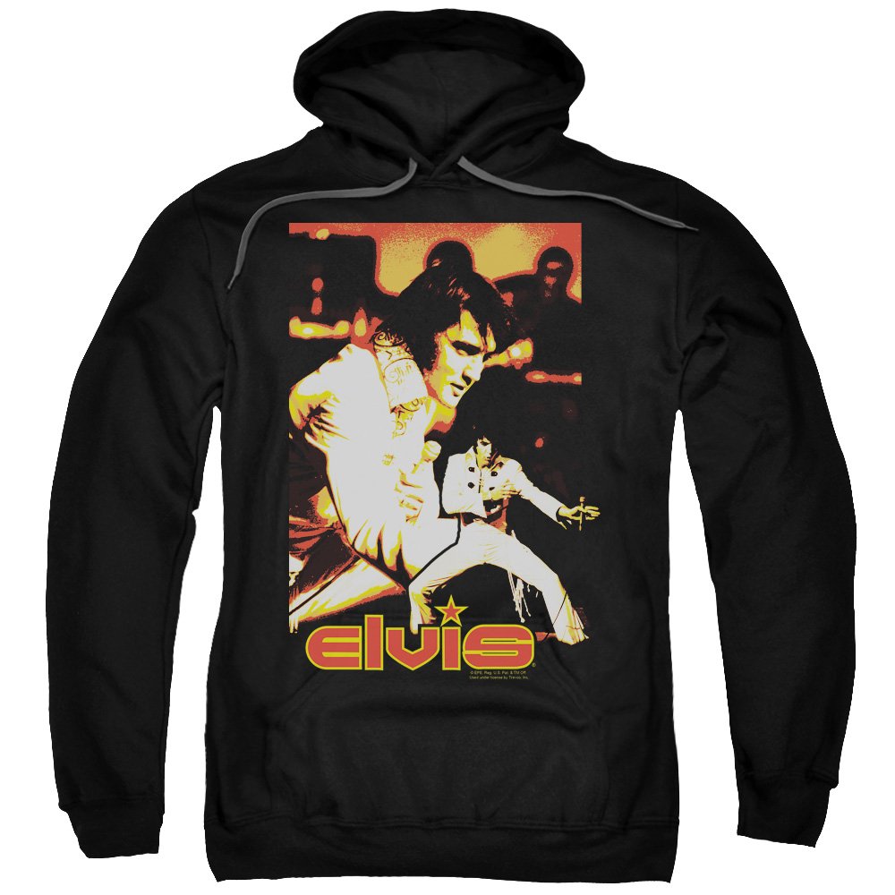 Elvis Presley Black Hoodie - Vintage Rock Music Sweatshirt for Men & Women | Perfect for Concerts, Halloween & Retro Fashion