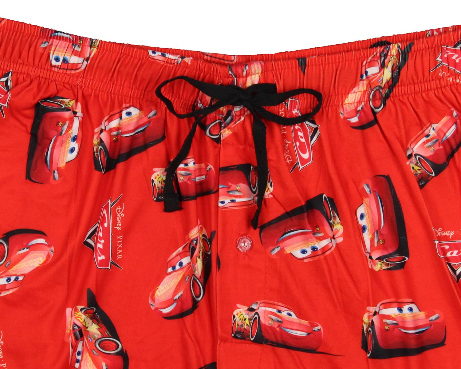 Disney Cars Lightning McQueen Logo AOP Lounge Pajama Pants for Men - Soft Sleepwear for Movie Nights & Relaxing at Home
