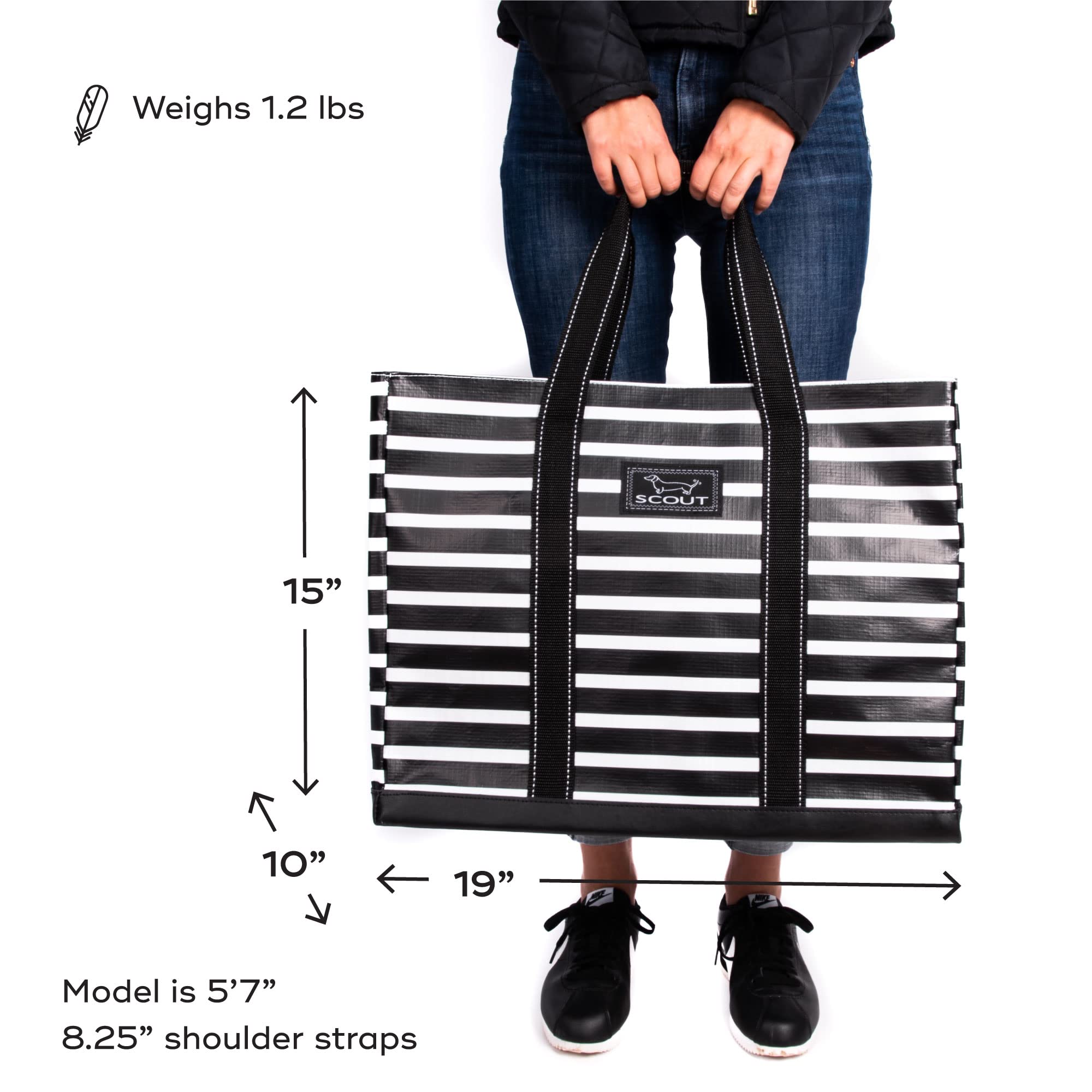 Scout Original Deano - Large Utility Tote Bag for Beach, Pool, Work & Shopping - Durable Open Top Carryall for Women & Men - Perfect for Groceries, Picnics, Gym & Travel Essentials