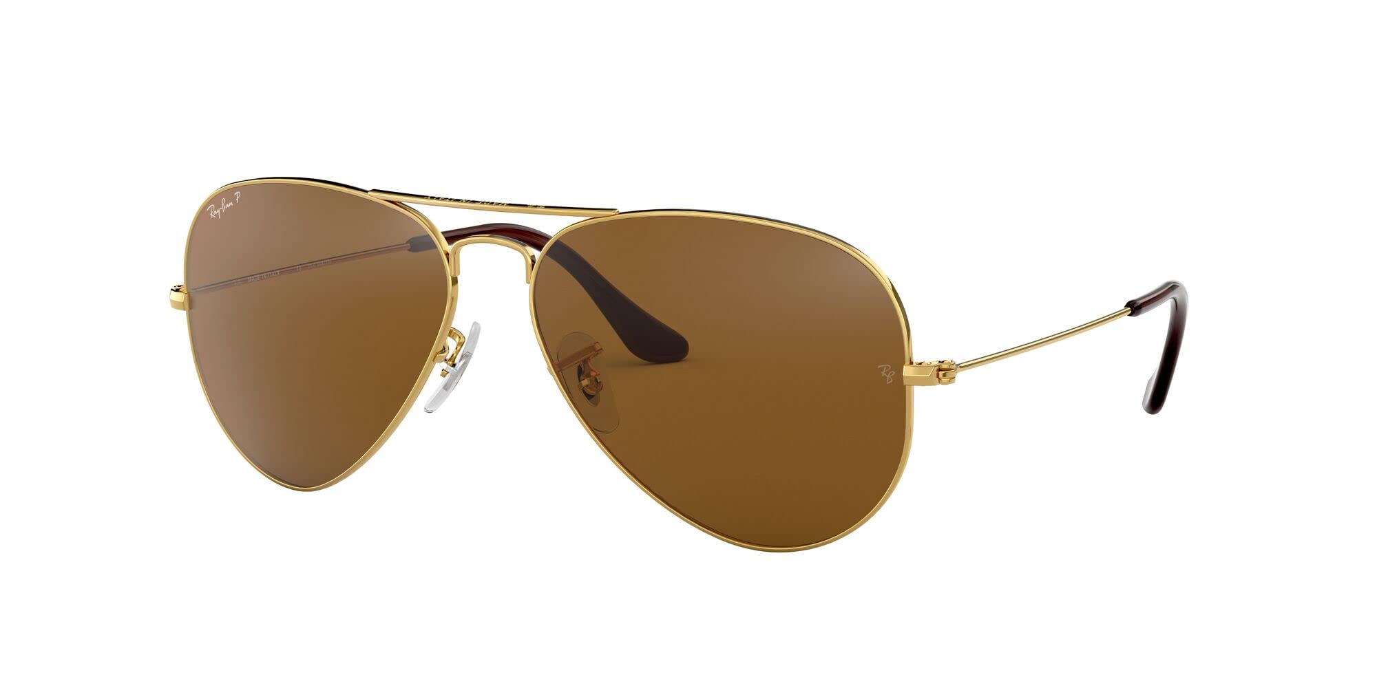 Ray-Ban RB3025 Classic Polarized Aviator Sunglasses for Men & Women - UV Protection, Lightweight Metal Frame - Perfect for Driving, Travel & Outdoor Activities