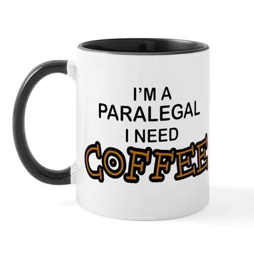 White/Black Inside - Paralegal Need Coffee Mug