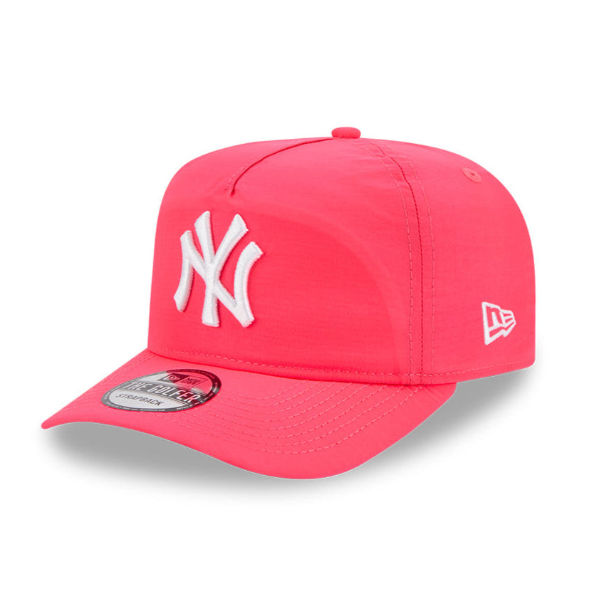 New York Yankees Strapback Hat by New Era - Lightweight Nylon Golf & Everyday Cap for Men - Perfect for Baseball Games, Golfing, and Casual Wear