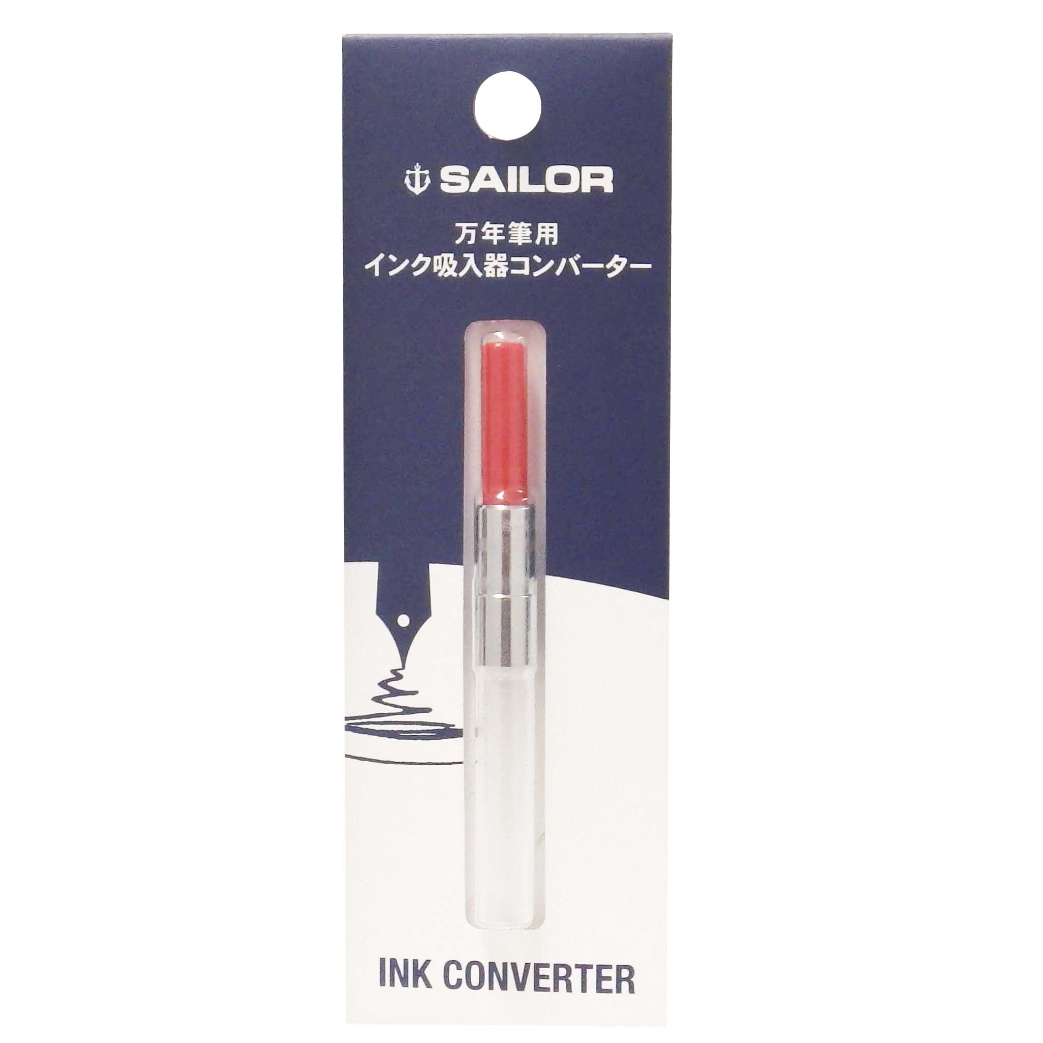 Sailor Fountain Pen Ink Converter - Red - Compatible with Sailor Pens for Smooth Ink Flow | Perfect for Calligraphy, Journaling & Office Use
