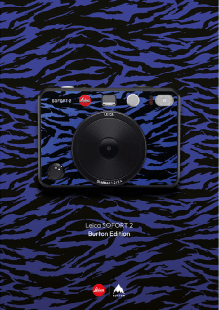 Leica SOFORT 2 Burton Edition Instant Camera (Jake Blue) - Vintage Style Polaroid Camera for Travel, Parties & Instant Photo Memories