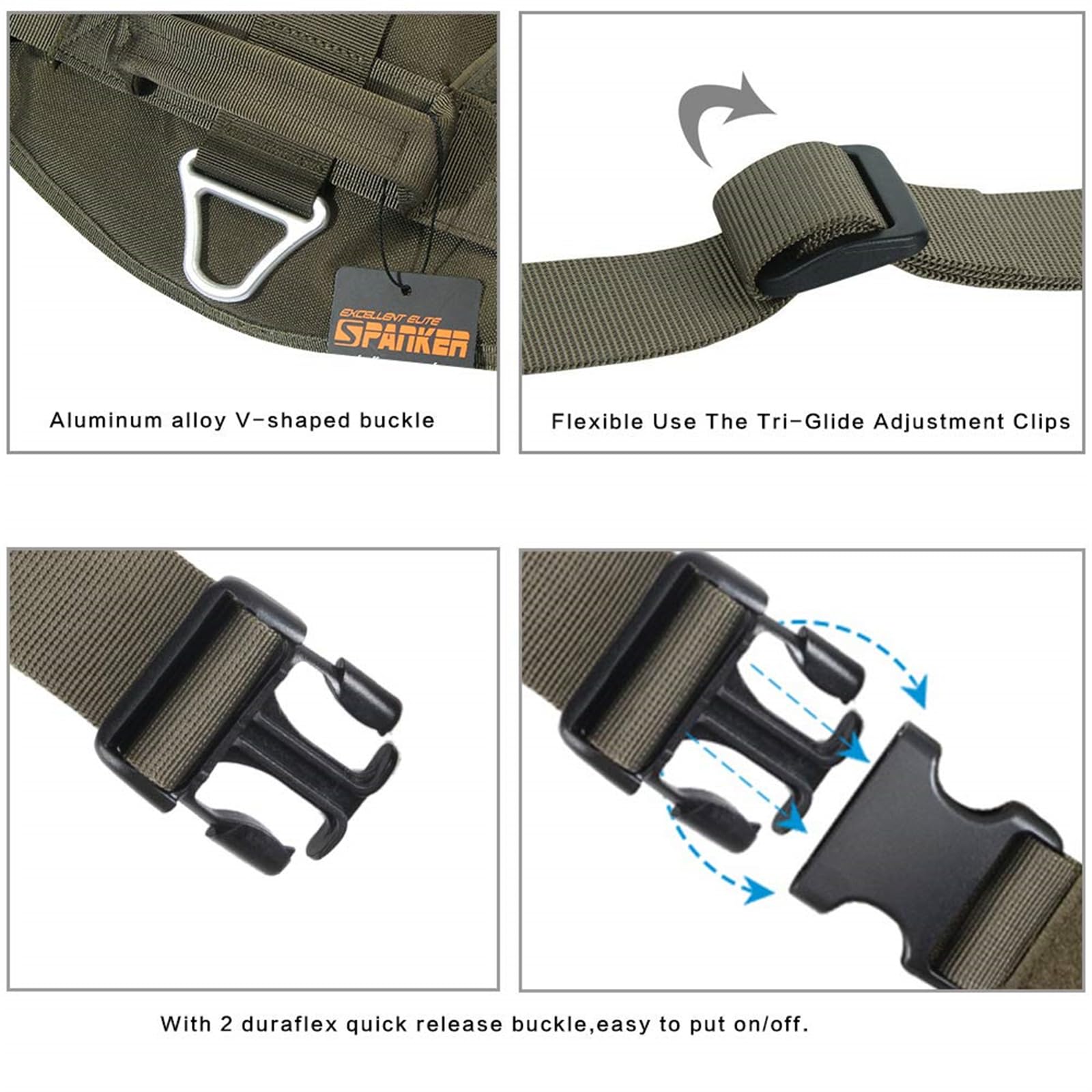 Tactical Dog Harness No-Pull Adjustable Military Vest for Medium & Large Dogs - Patrol Training Service Working Vest with Handle - Durable MCP-L Model for Outdoor Adventures & Police K9 Training