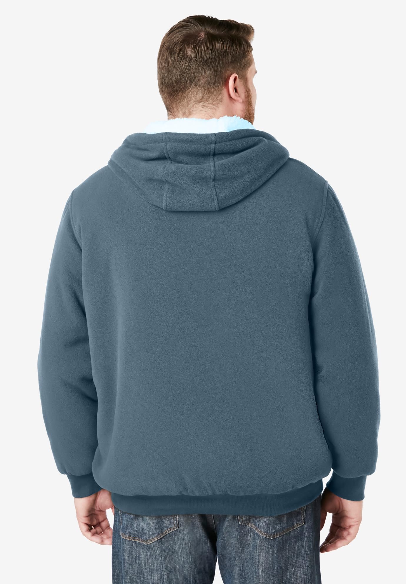 KingSize Men's Big & Tall Explorer Plush Fleece Hoodie - Soft & Warm Winter Pullover for Outdoor Activities, Camping & Casual Wear