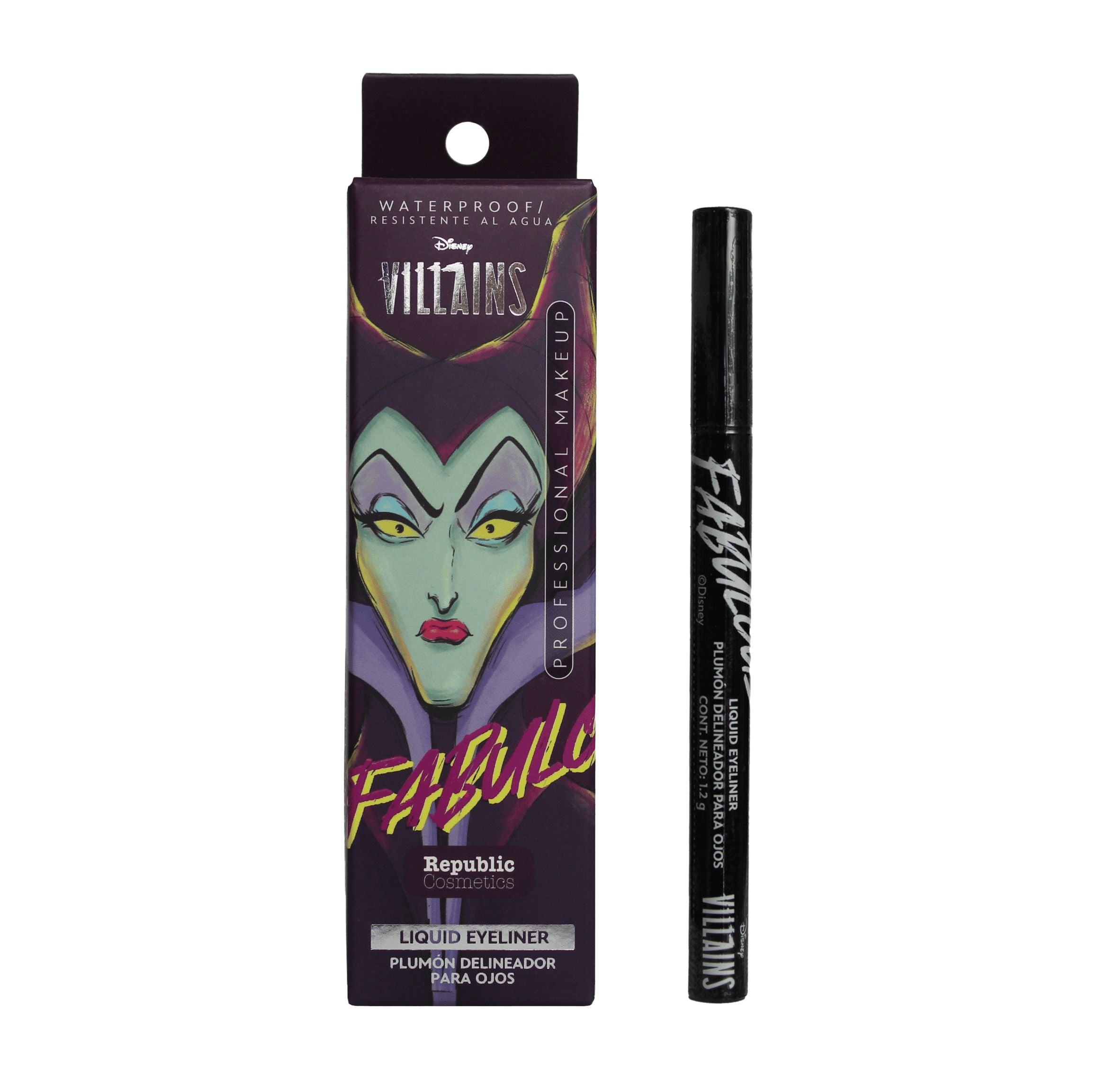 Maleficent-Inspired Liquid Eyeliner - Waterproof, Smudge-Proof & Long-Lasting for Dramatic Eye Looks - Perfect for Halloween, Cosplay & Night Out Makeup