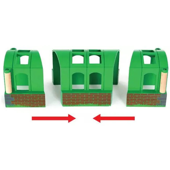 Brio Flexible Tunnel - Expandable Play Tunnel for Kids, Durable & Safe Crawling Toy for Indoor & Outdoor Use - Perfect for Playtime, Obstacle Courses, and Sensory Play Activities