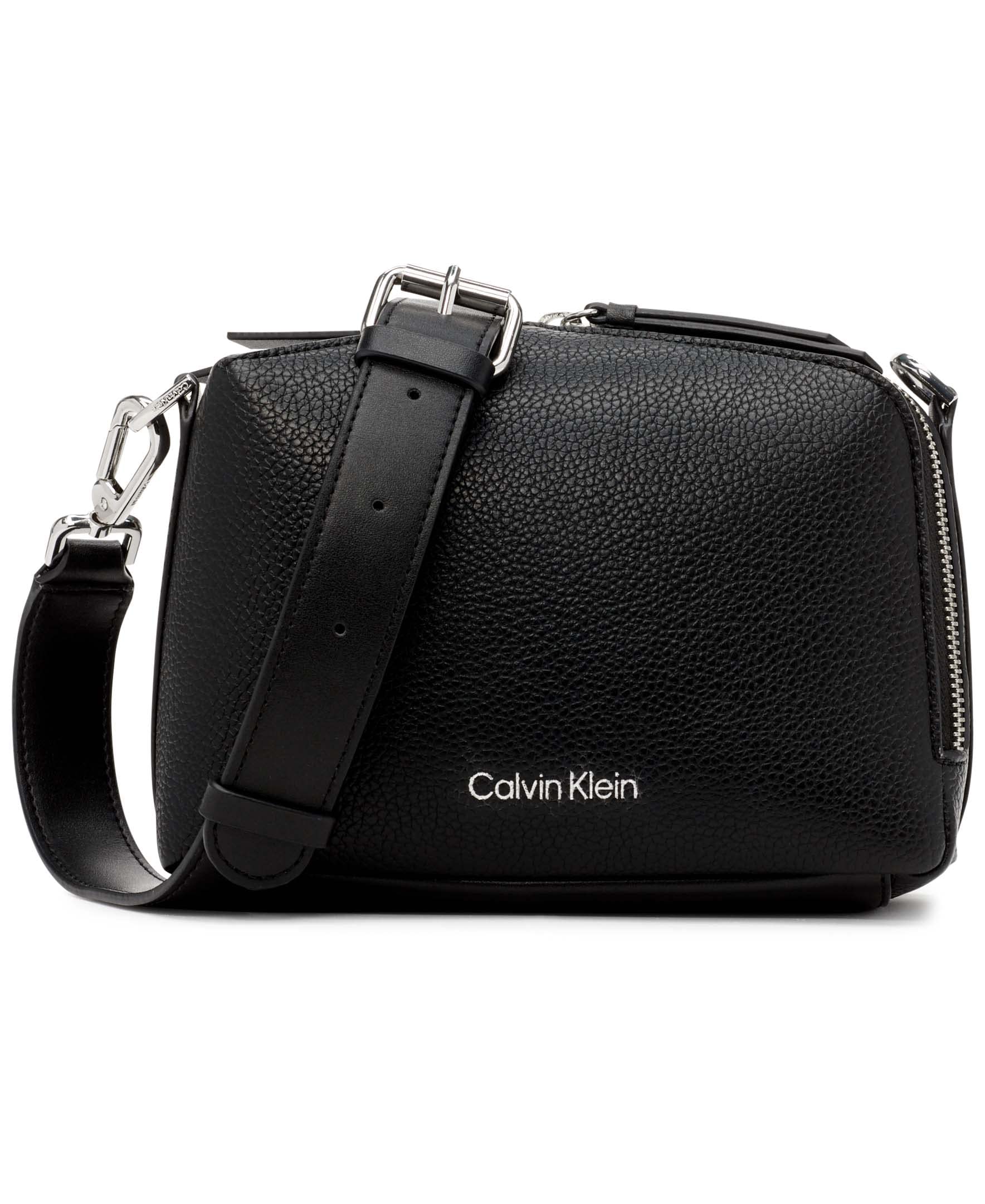 Calvin Klein Brenda Top Zip Crossbody Bag for Women - Stylish & Compact Shoulder Purse for Everyday Use, Travel, and Night Out