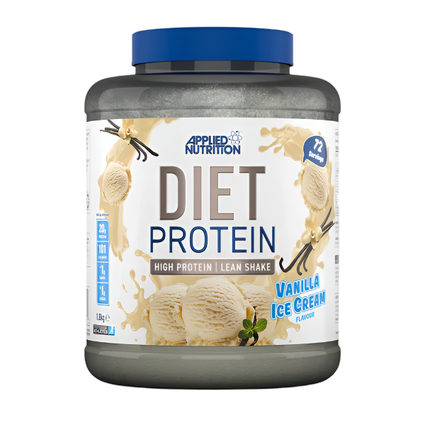 Applied Nutrition Diet Whey Protein Powder 1.8kg (4lb) - High Protein Low Carb Lean Muscle Shake for Weight Loss & Management | Perfect for Post-Workout Recovery & Healthy Meal Replacement