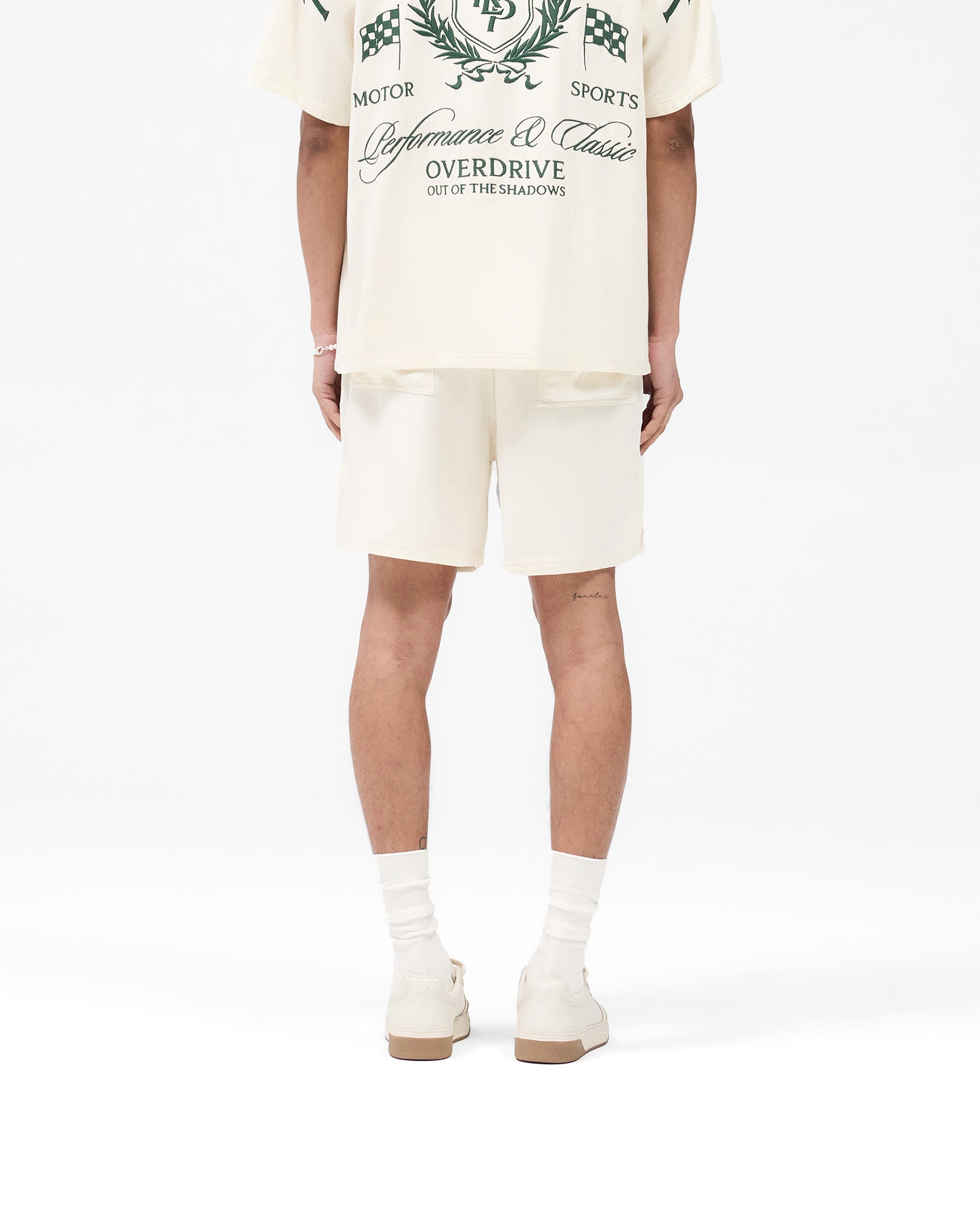 Represent Crest Short Sleeve T-Shirt for Men - Vintage Antique White Cotton Tee - Casual Wear, Street Style & Everyday Outfits
